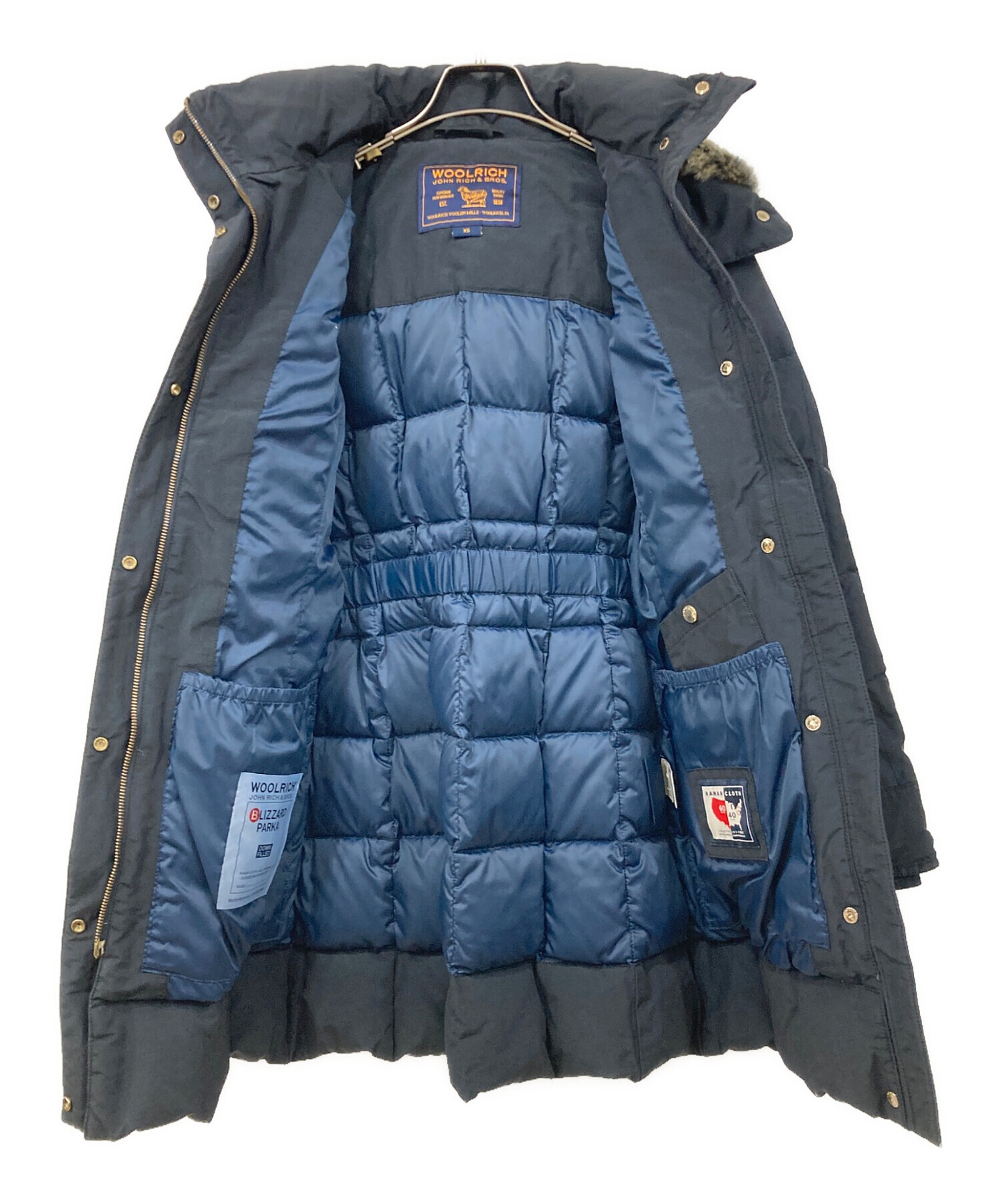 中古・古着通販】WOOLRICH (ウールリッチ) ダウンコート ネイビー