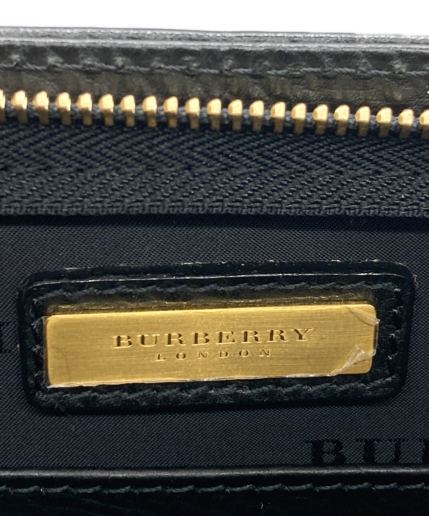 中古・古着通販】BURBERRY (バーバリー) セカンドバッグ ブラック