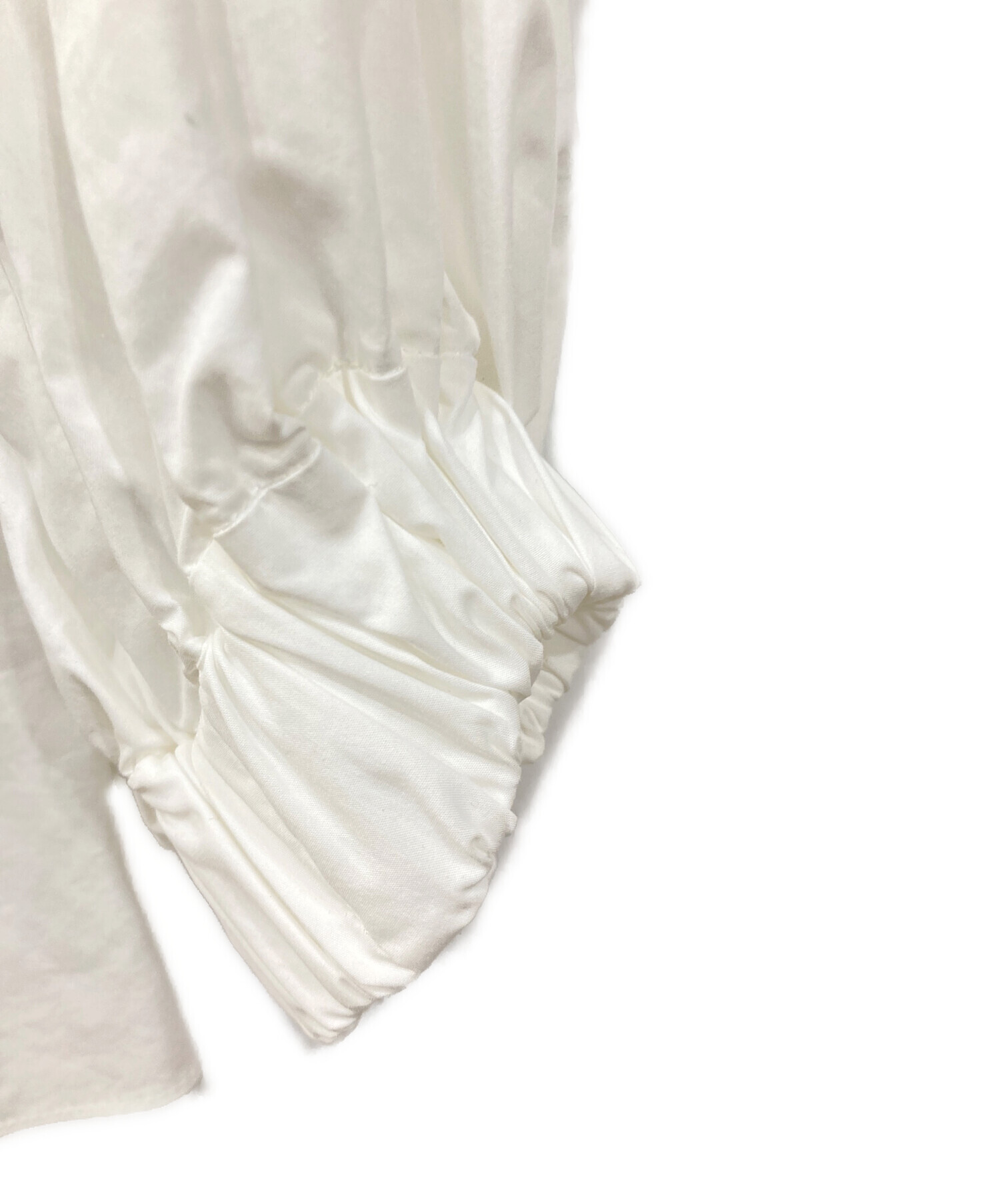 中古・古着通販】YORI (ヨリ) 長袖ブラウス ホワイト サイズ:SIZE 36