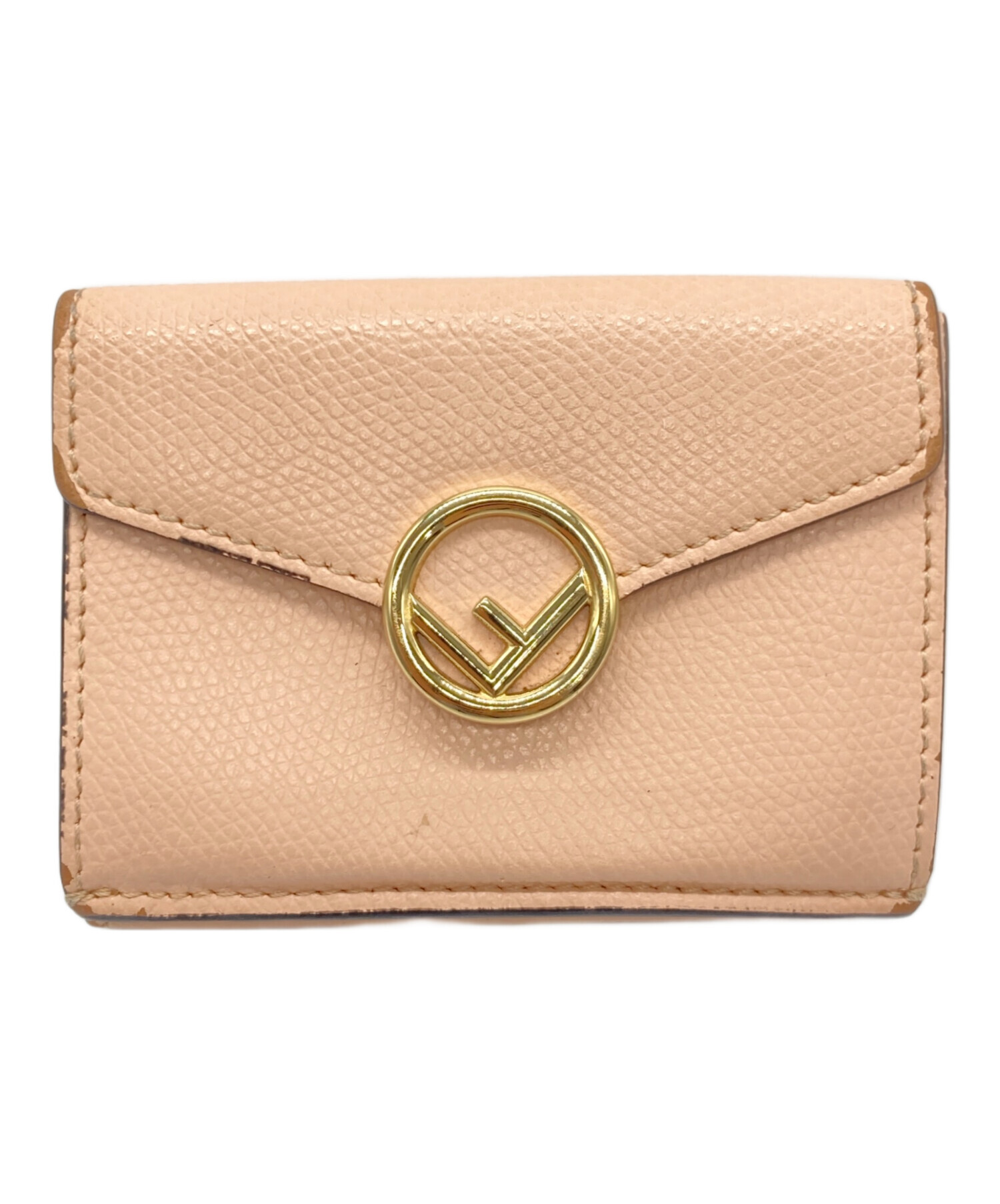 中古・古着通販】FENDI (フェンディ) 3つ折り財布 ピンク｜ブランド 
