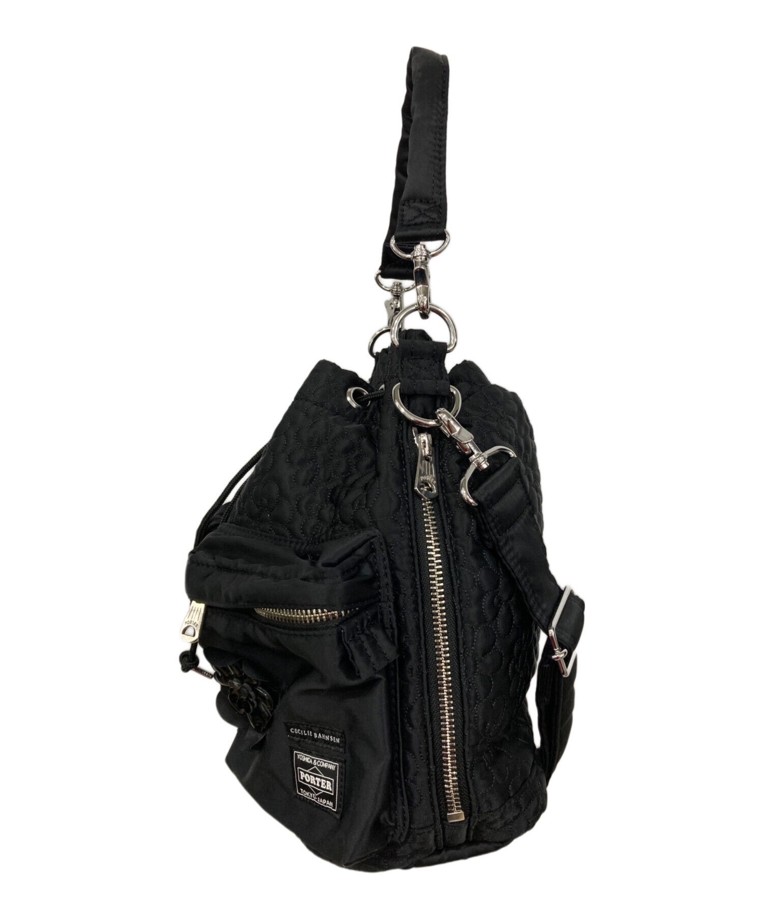 Cecilie Bahnsen PORTER 2WAY TOOL BAG 黒 Porter x Cecilie Bahnsen 2Way Tool Bag Black - US
