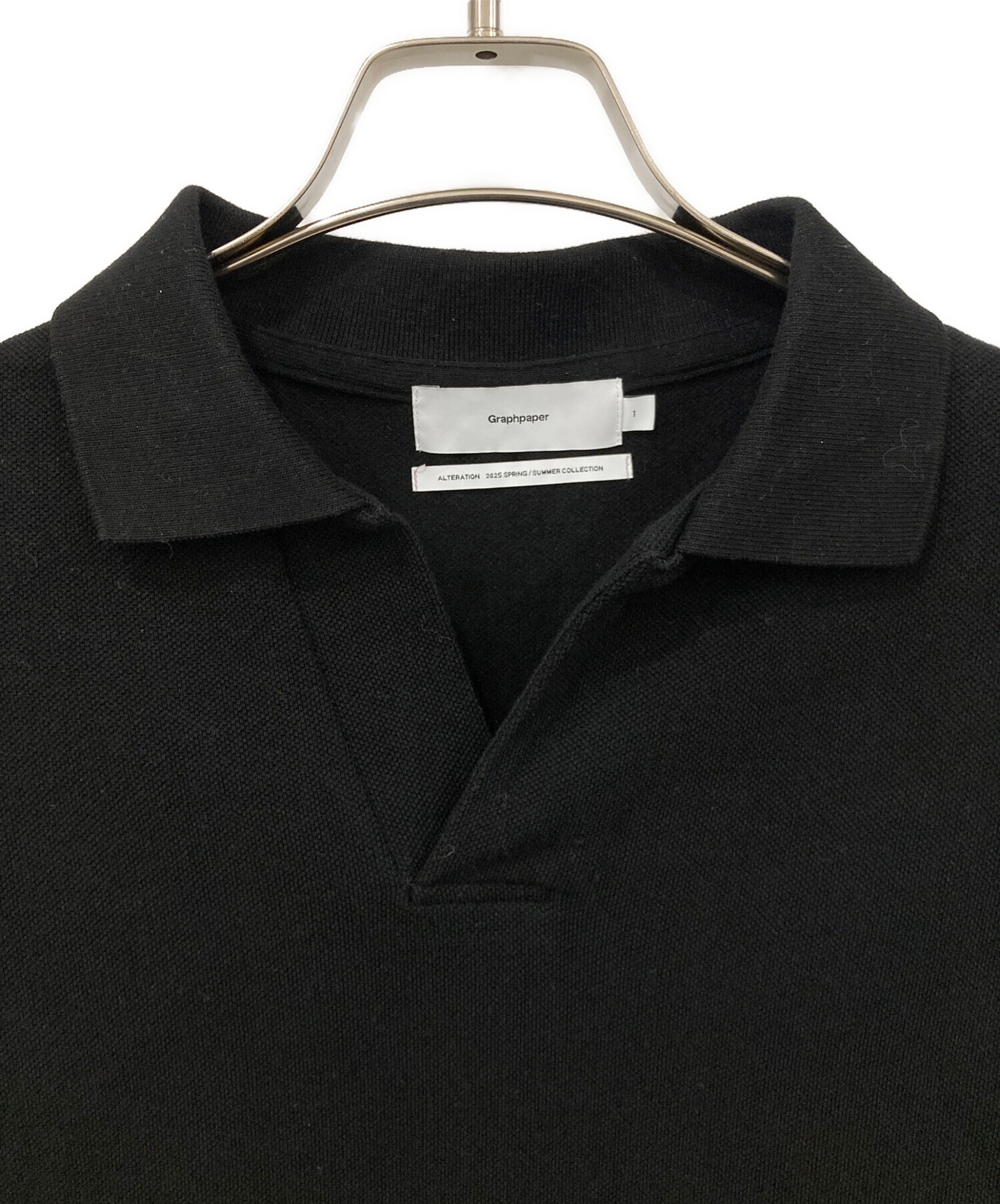 中古・古着通販】Graphpaper (グラフペーパー) ポロシャツ ブラック