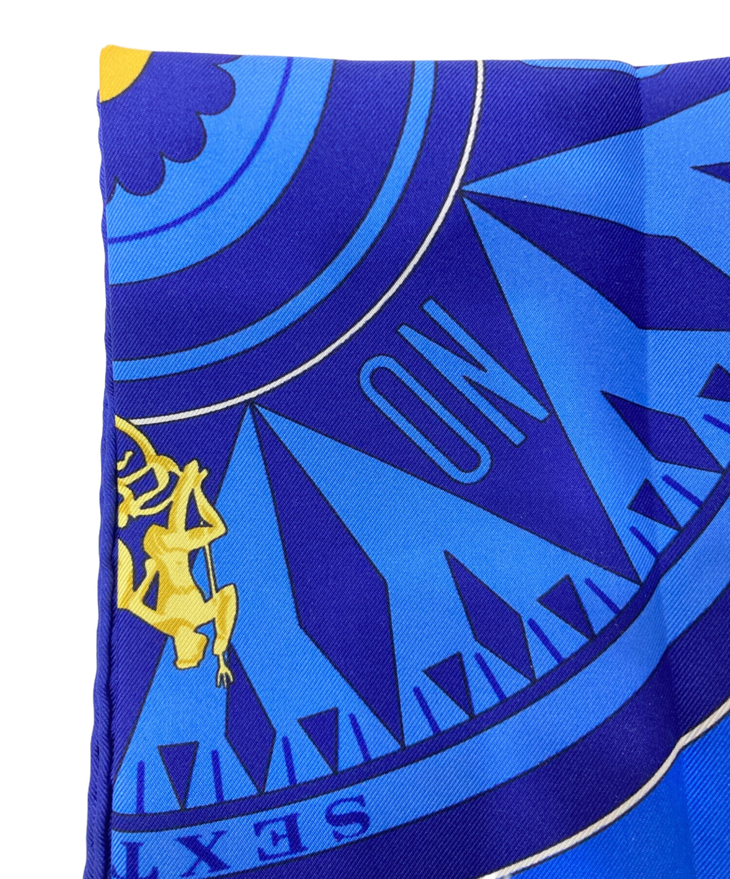 中古・古着通販】HERMES (エルメス) シルクスカーフ ブルー｜ブランド