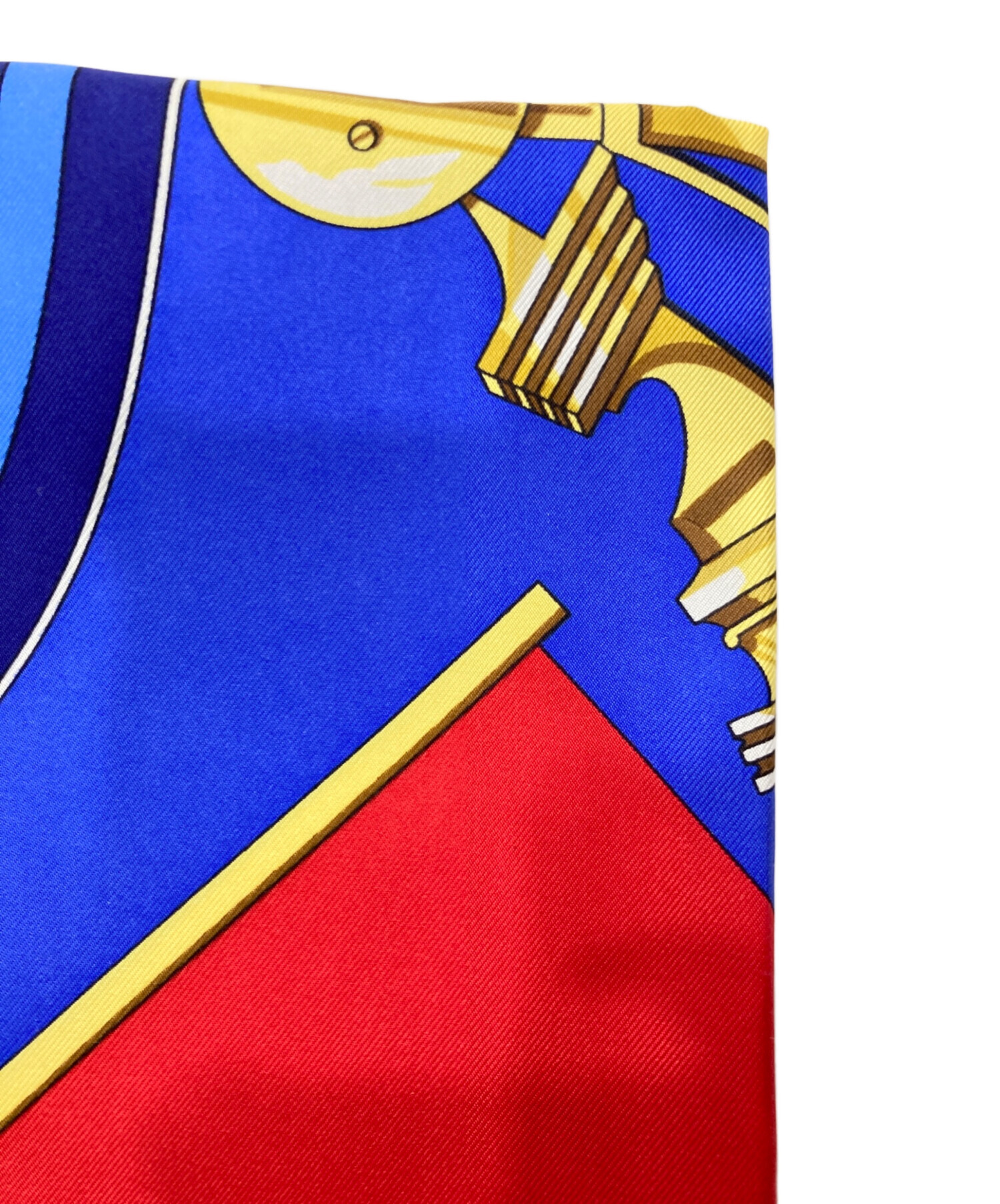 中古・古着通販】HERMES (エルメス) シルクスカーフ ブルー｜ブランド