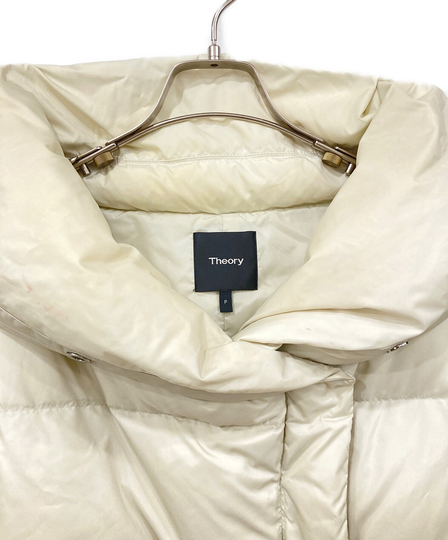 中古・古着通販】theory (セオリー) ダウンジャケット ベージュ サイズ