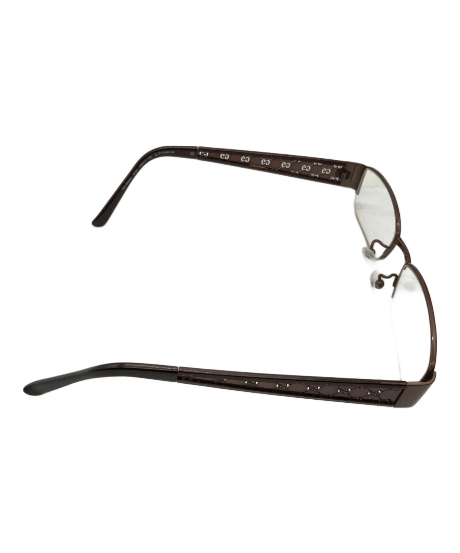 中古・古着通販】GUCCI (グッチ) 伊達眼鏡 ブラウン｜ブランド・古着