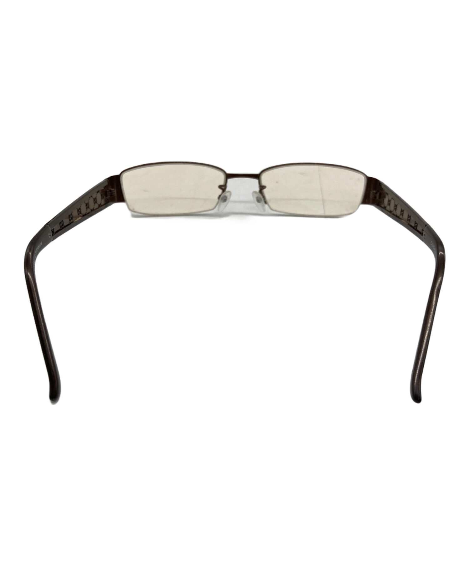 中古・古着通販】GUCCI (グッチ) 伊達眼鏡 ブラウン｜ブランド・古着