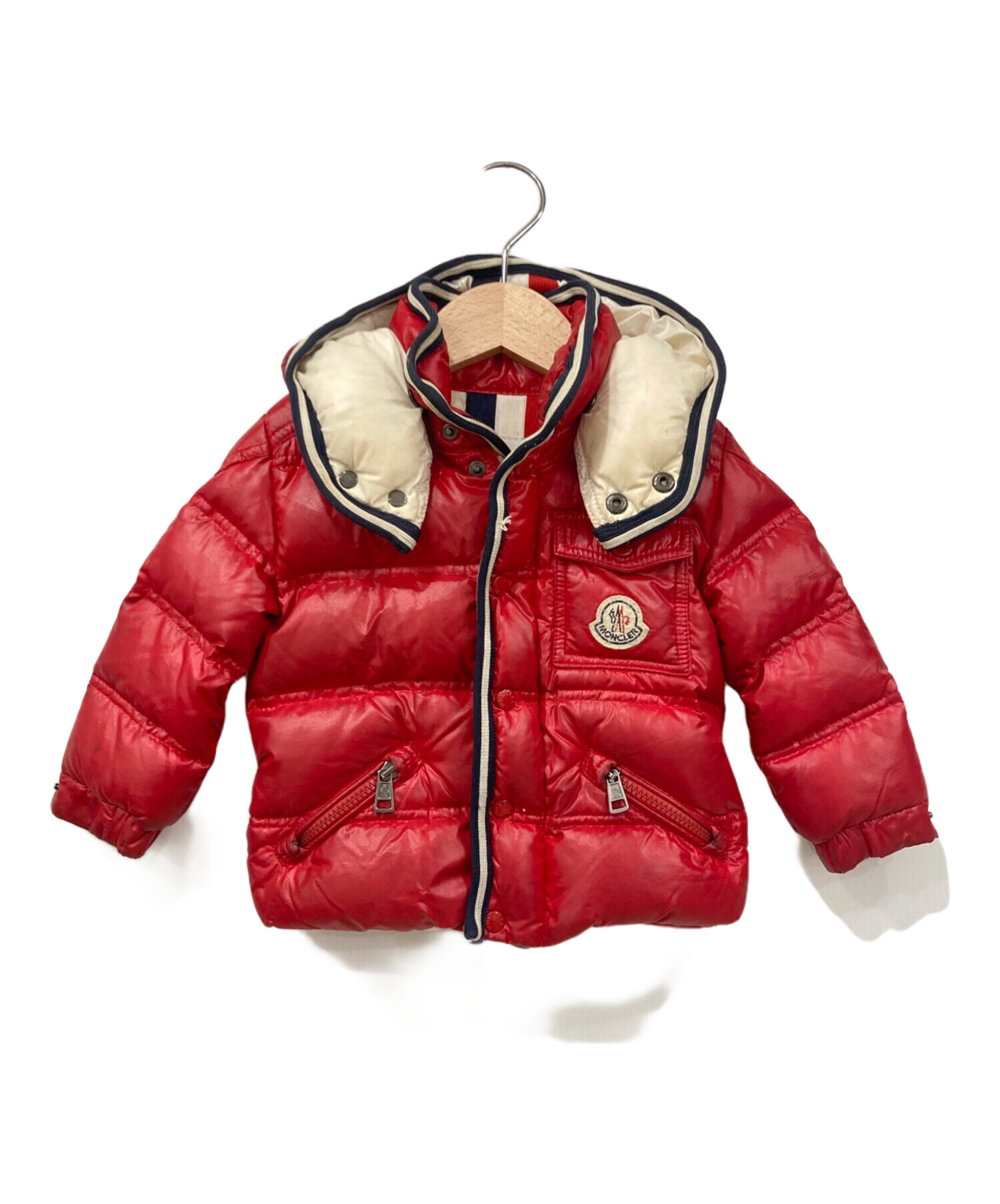 中古・古着通販】MONCLER (モンクレール) ダウンジャケット レッド