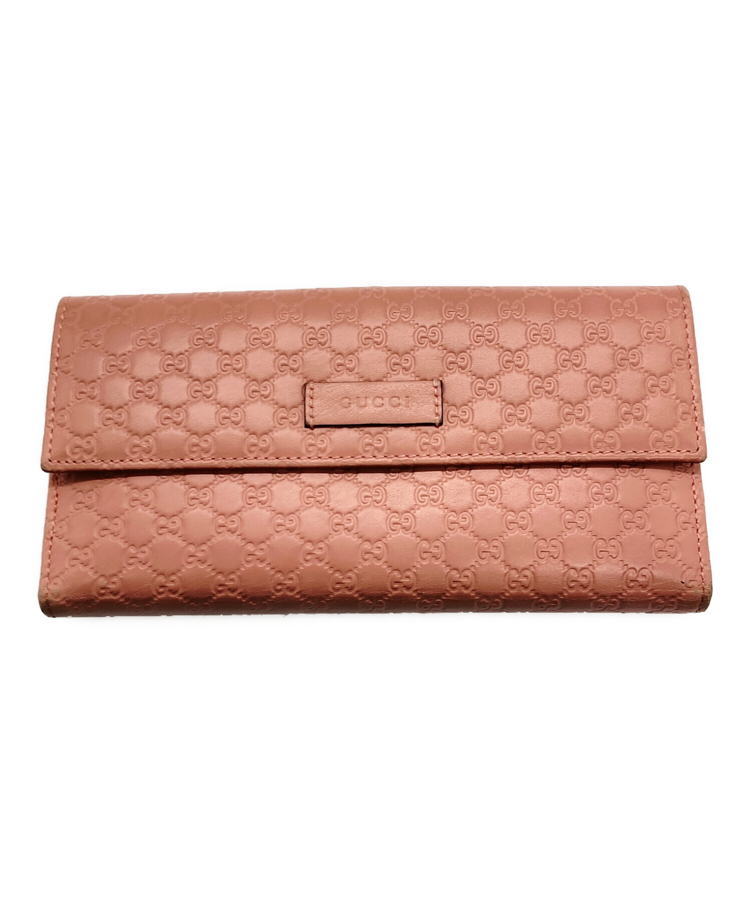 中古・古着通販】GUCCI (グッチ) 3つ折り財布 ピンク｜ブランド・古着