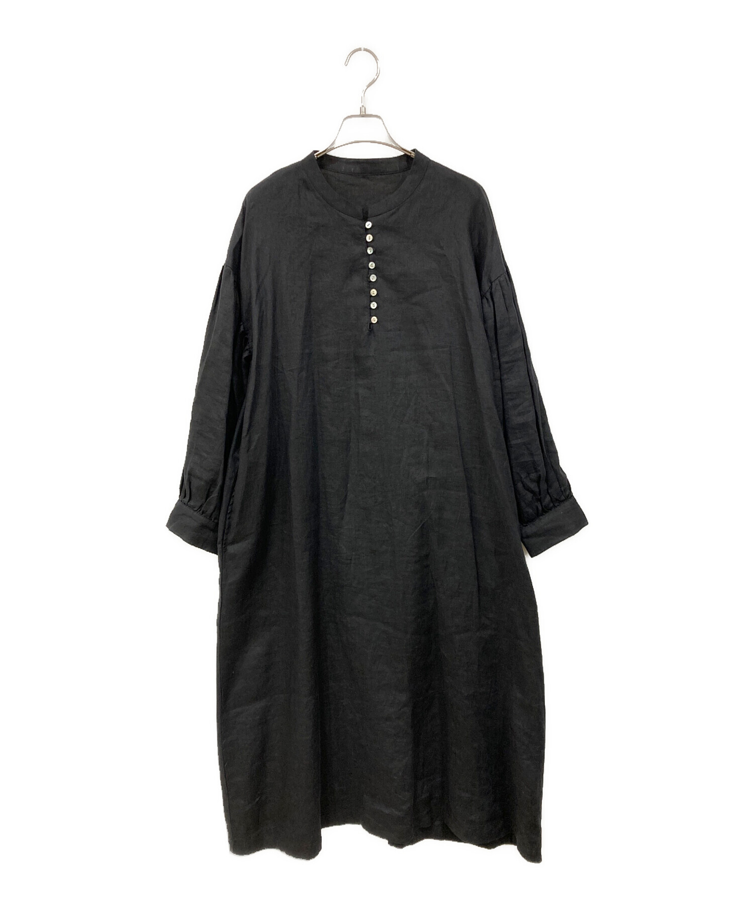 中古・古着通販】08MAB (ゼロハチマブ) 半袖ワンピース ブラック