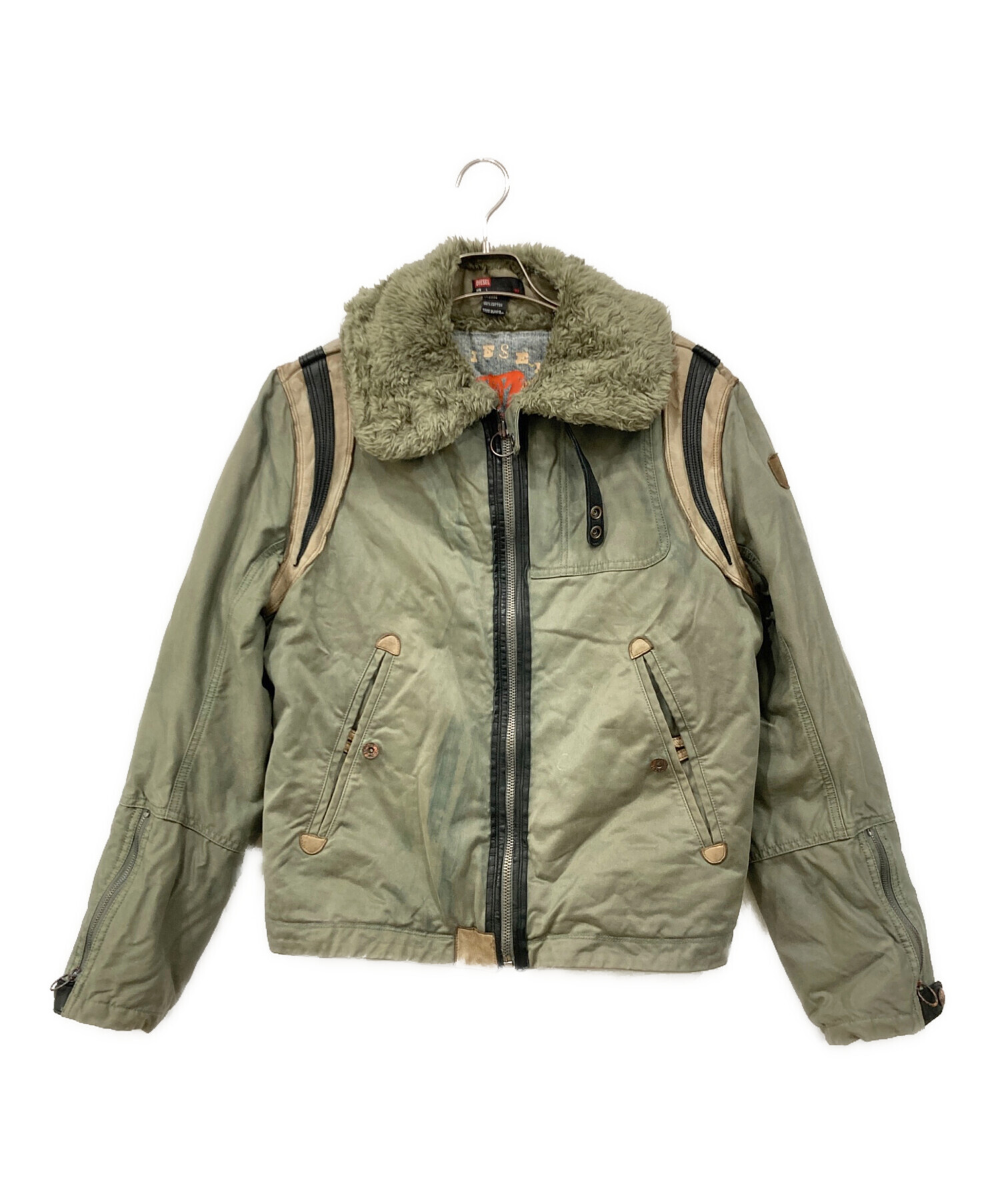 中古・古着通販】DIESEL (ディーゼル) フライトジャケット カーキ