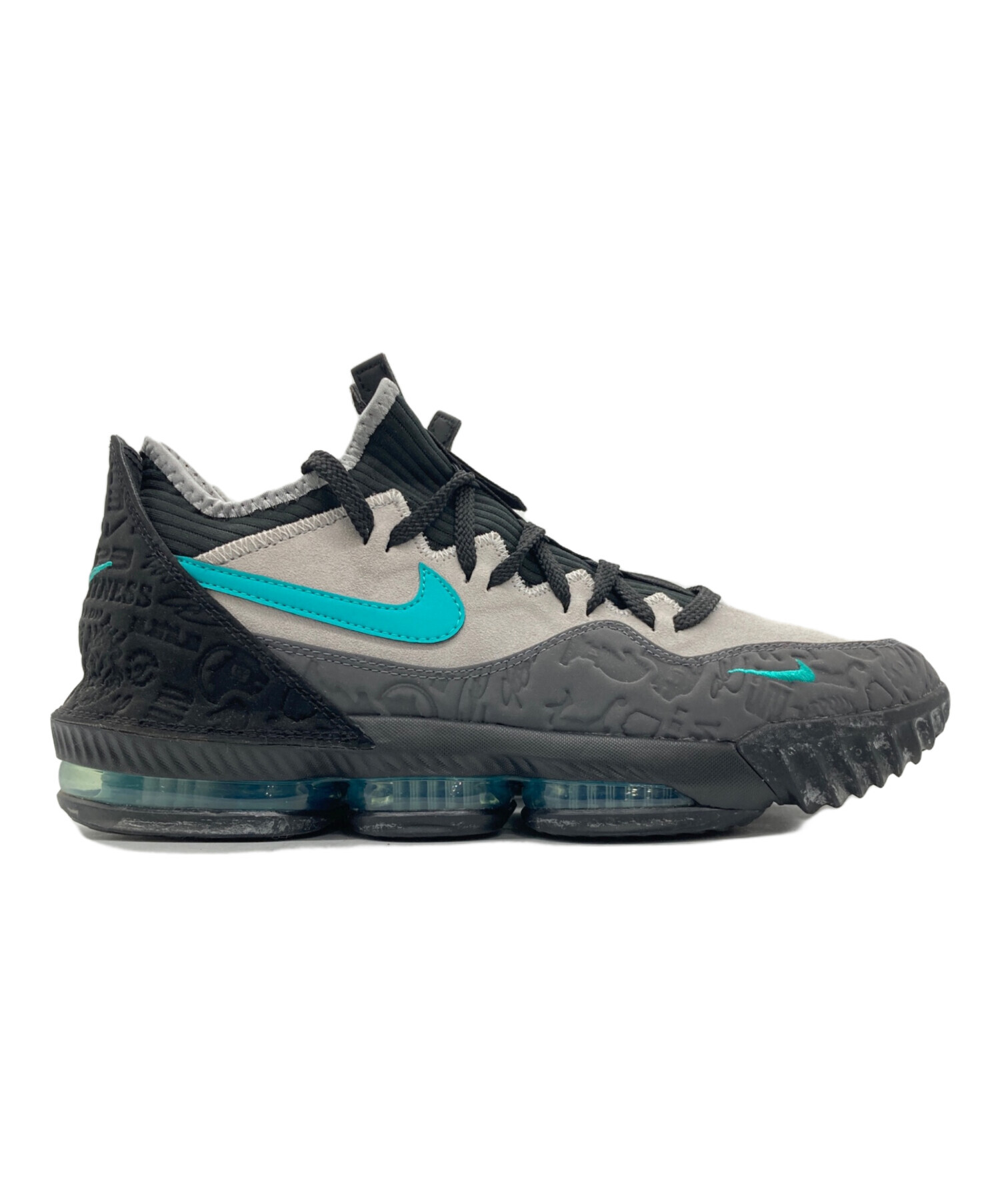 中古・古着通販】NIKE (ナイキ) LEBRON XVI LOW AC ブラック×グレー 
