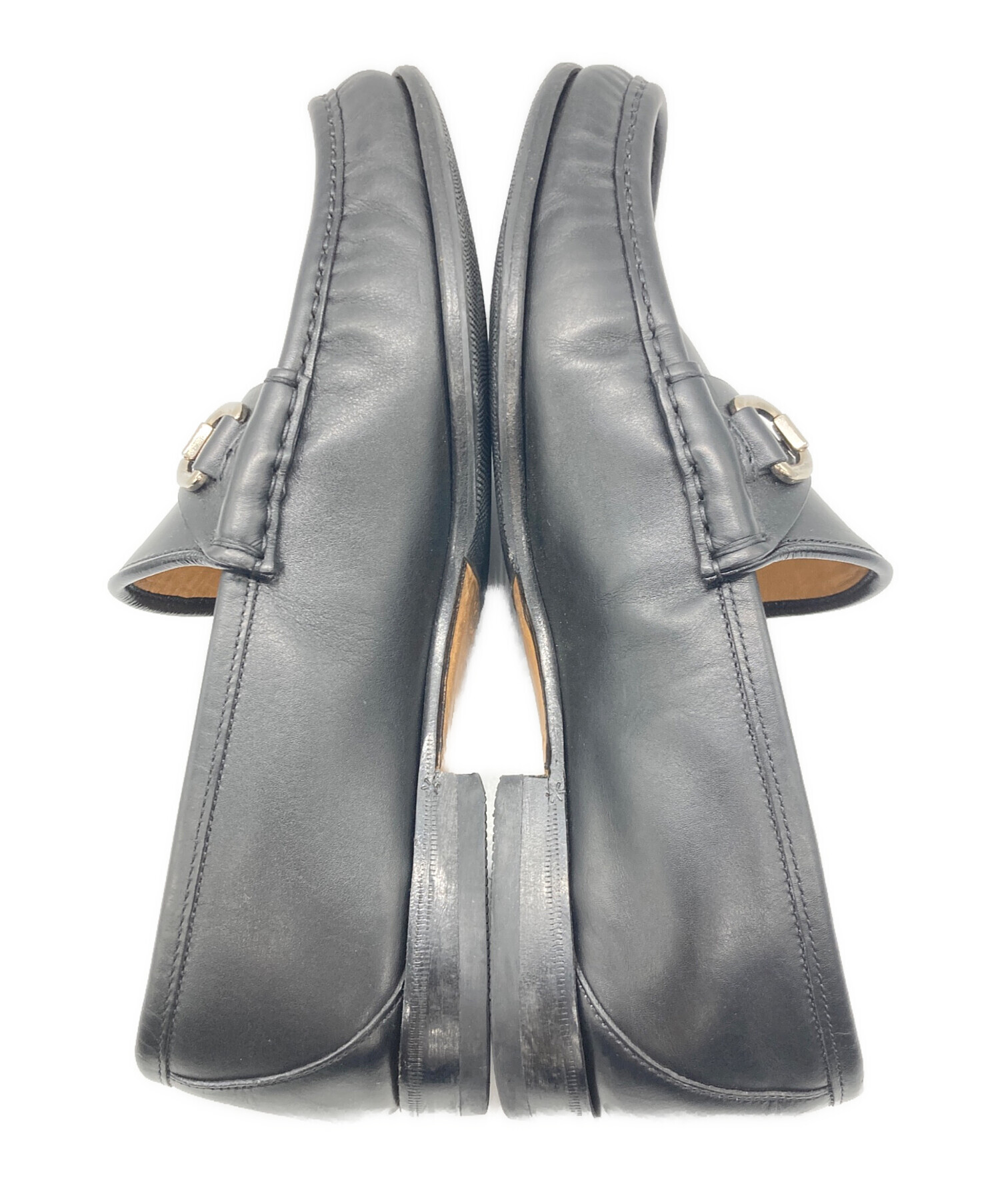 中古・古着通販】GUCCI (グッチ) ホースビットローファー ブラック