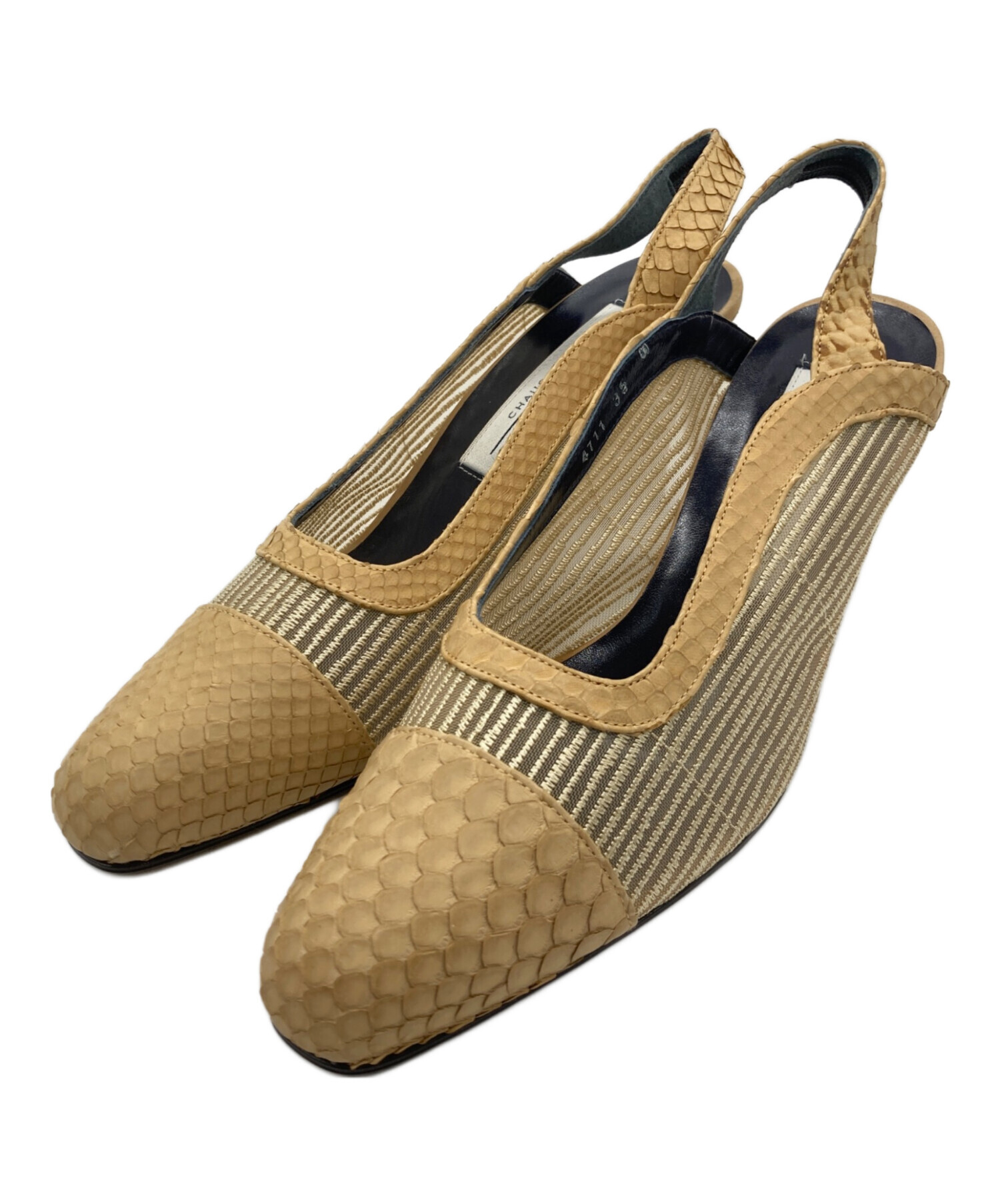 中古・古着通販】GIVENCHY (ジバンシィ) ヒールサンダル ベージュ 