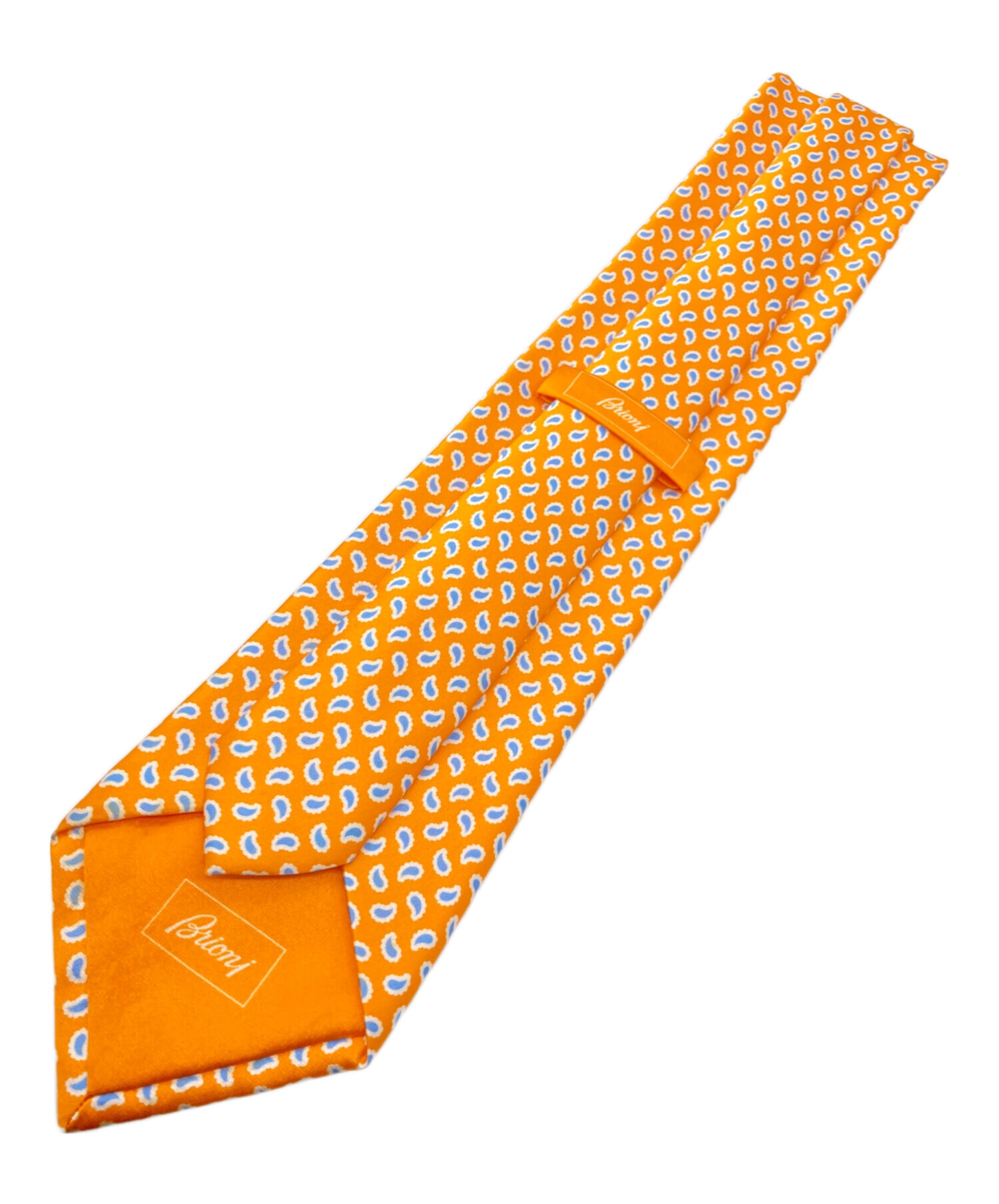 中古・古着通販】BRIONI (ブリオーニ) ネクタイ オレンジ サイズ:記載