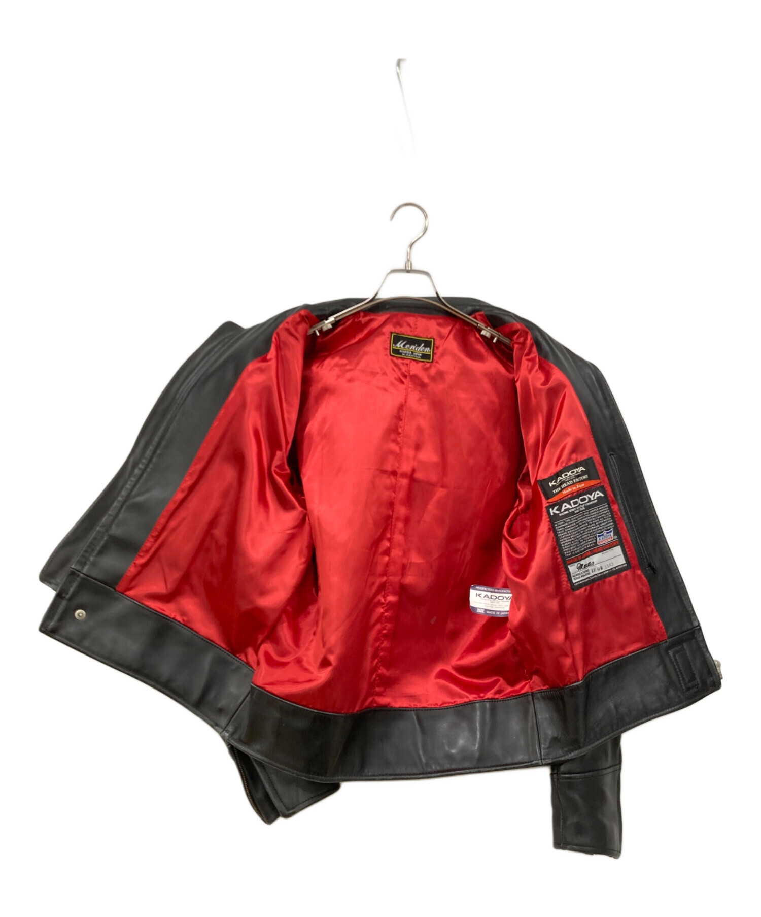 中古・古着通販】KADOYA (カドヤ) レザーライダースジャケット 