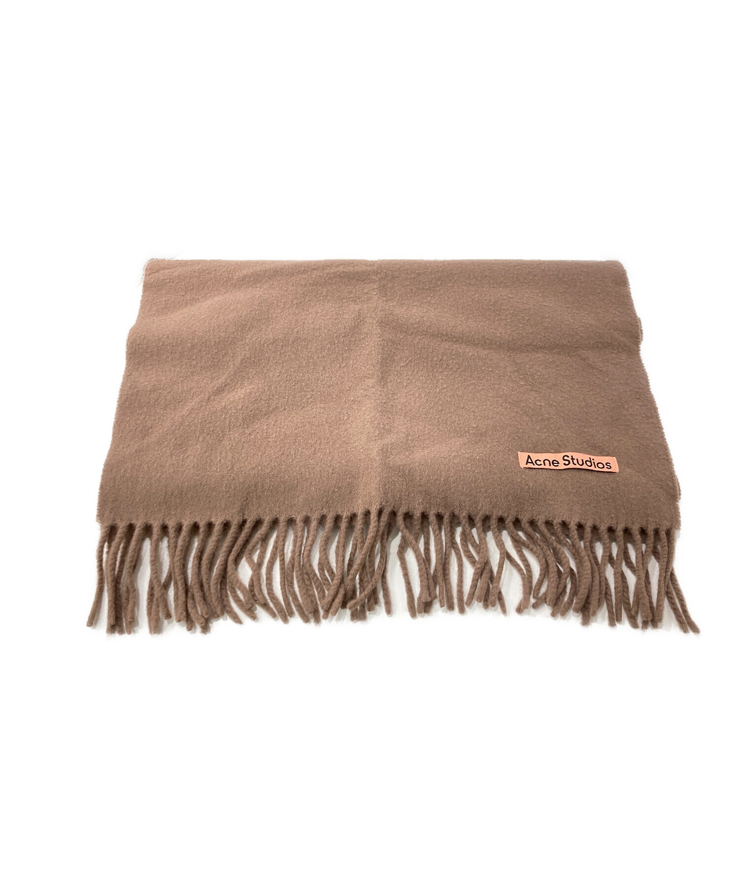 Acne Studios ウールマフラー ベージュ ブラウン 中古・古着通販】Acne studios (アクネ ストゥディオズ) ウール