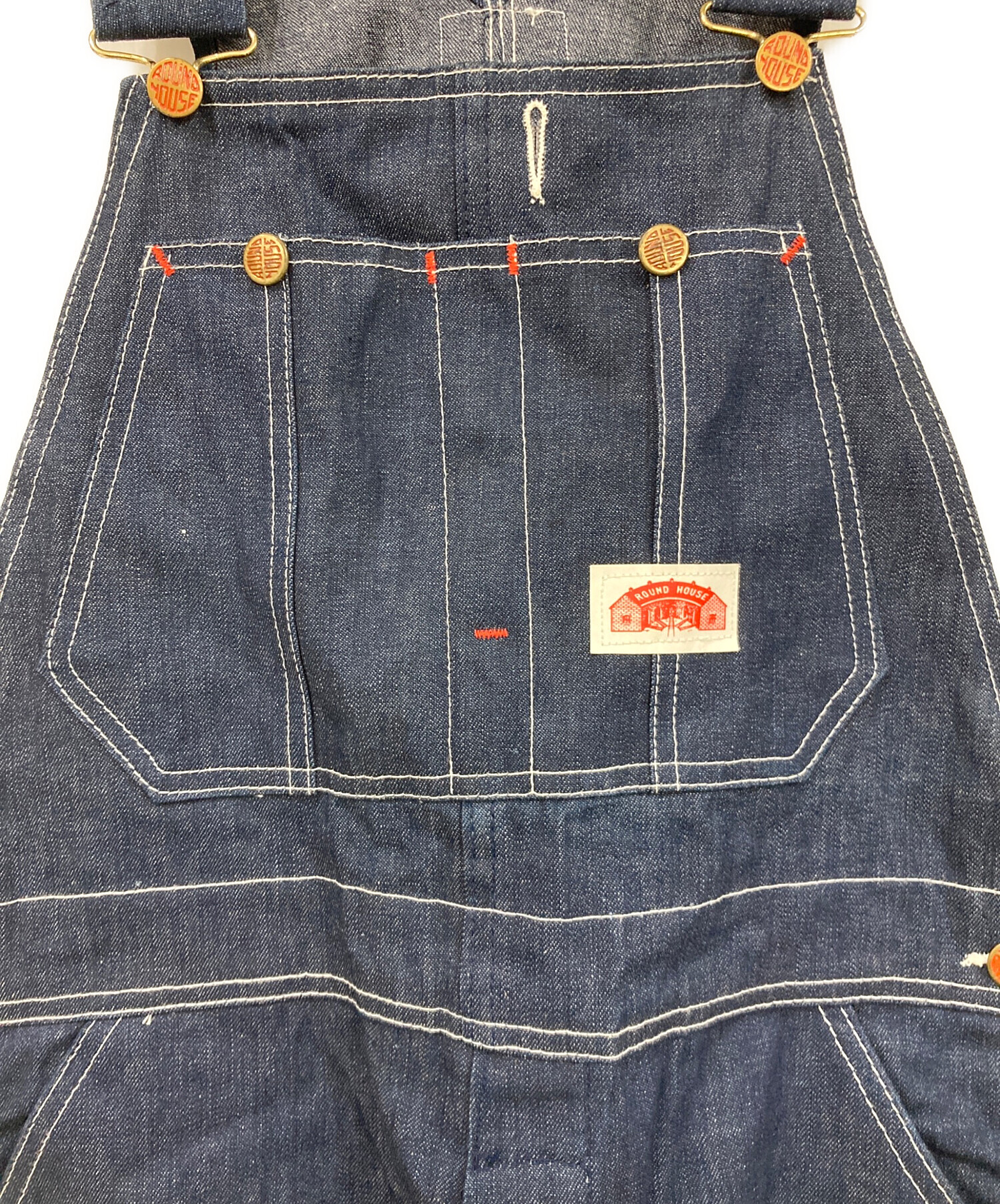 中古・古着通販】round house (ラウンドハウス) オーバーオール