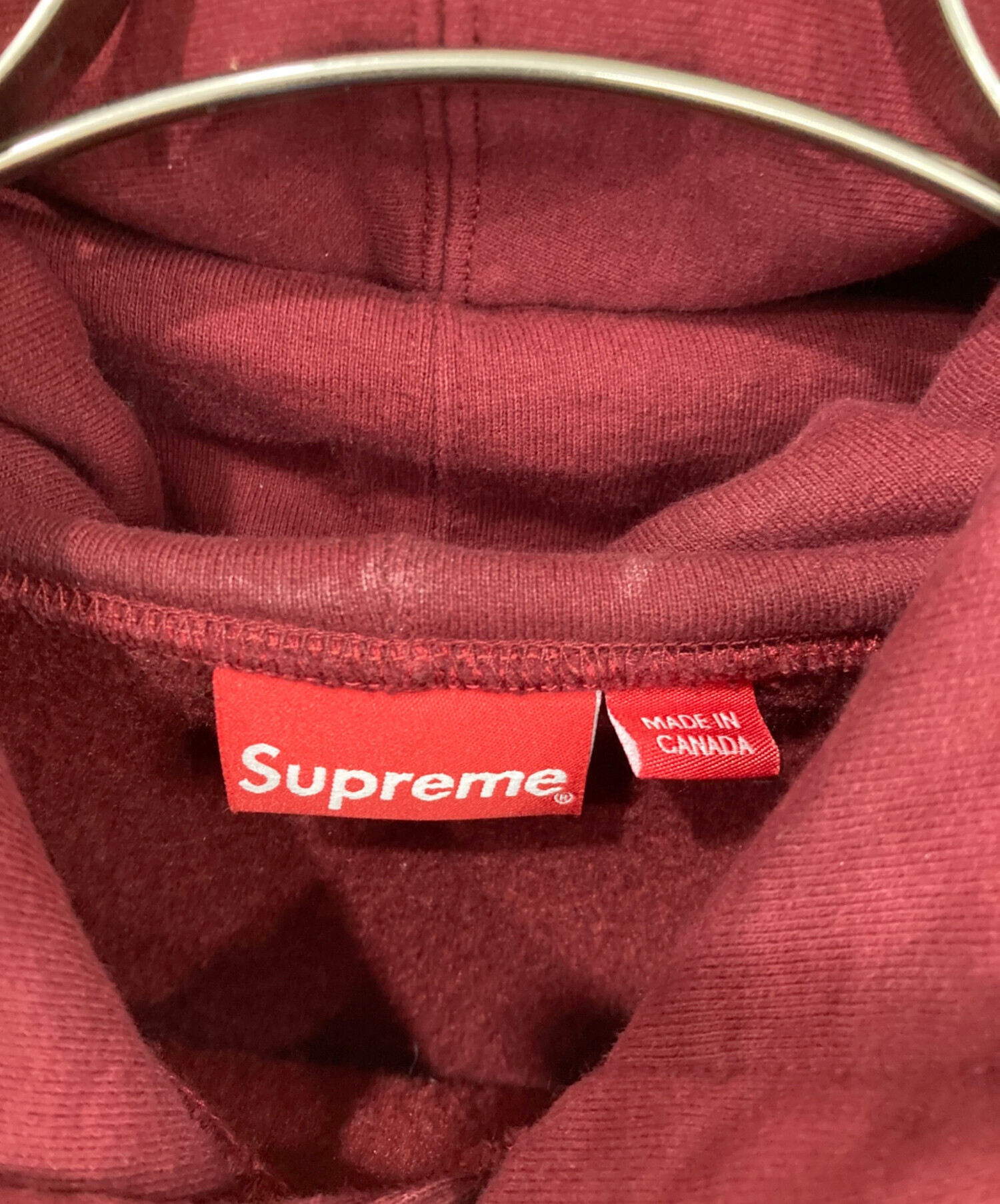 中古・古着通販】SUPREME (シュプリーム) プルオーバーパーカー レッド 