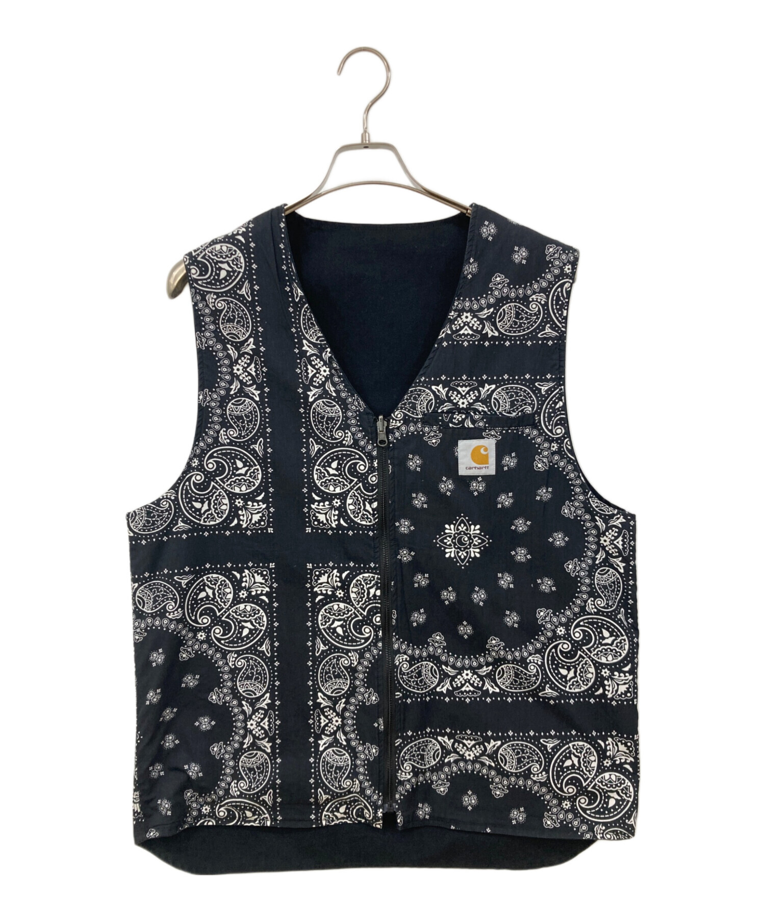 中古・古着通販】CarHartt (カーハート) アーバベスト ブラック サイズ 