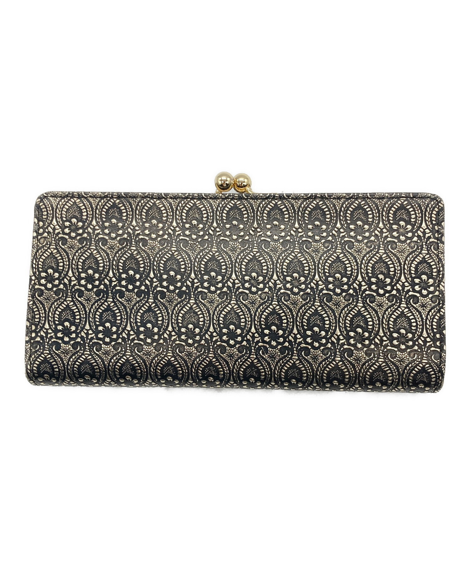 中古・古着通販】ANNA SUI (アナスイ) 長財布 ブラック×ゴールド