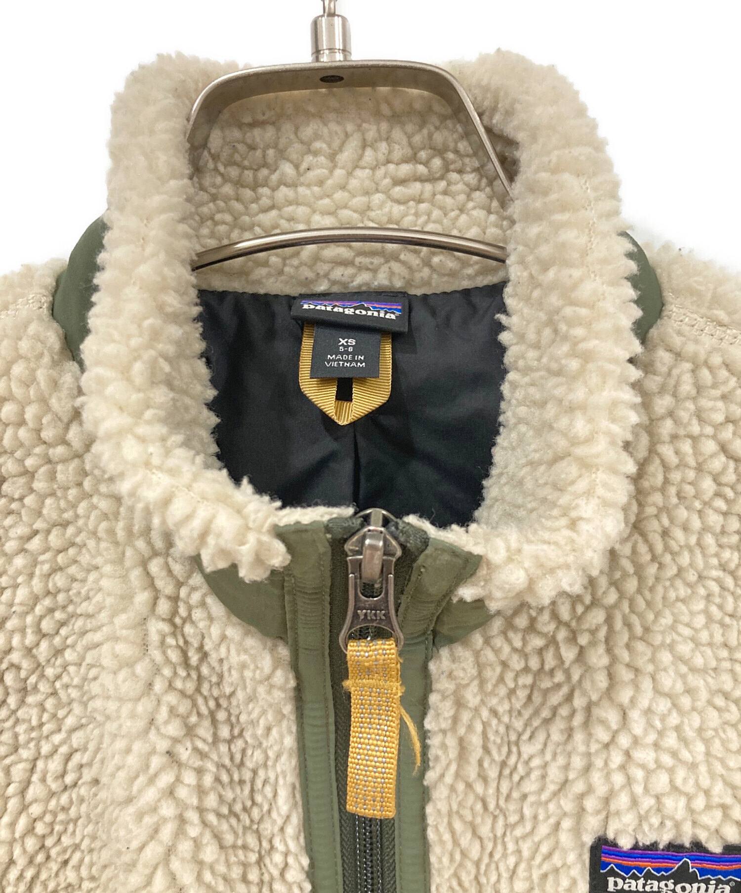 patagonia パタゴニア ボアベスト サイズ:S（7-8歳） グリーン