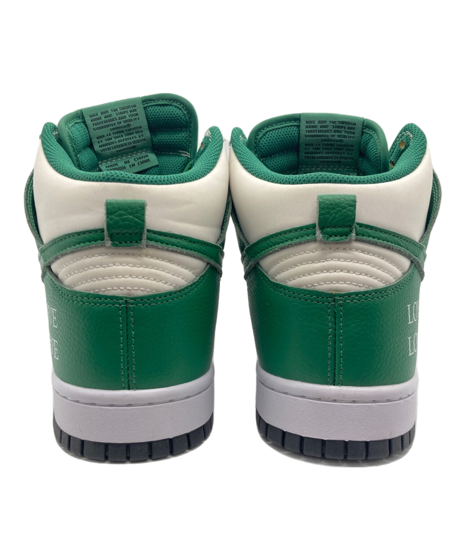 最終値下げNike ハイカットスニーカー ホワイト/ブラック/グリーン　20cm 最終値下げNike ハイカットスニーカー ホワイト/ブラック/グリーン