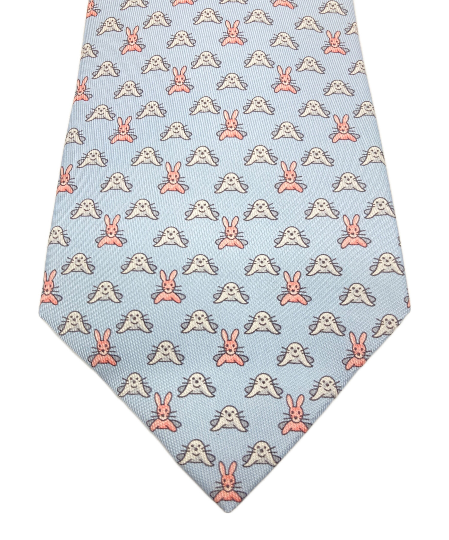 中古・古着通販】HERMES (エルメス) ネクタイ スカイブルー サイズ