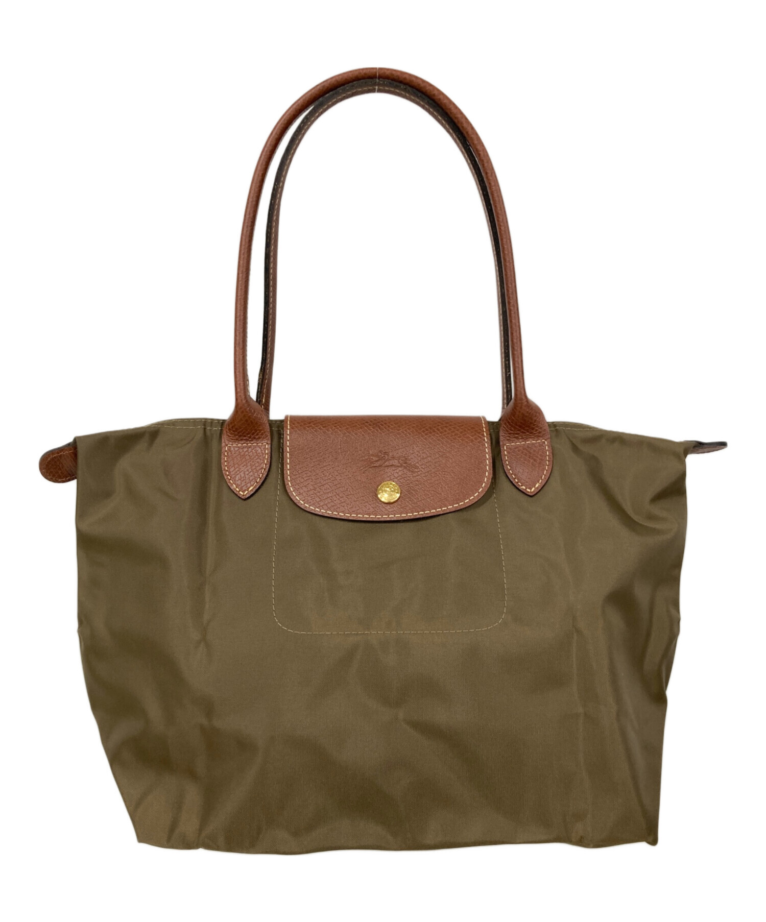 中古・古着通販】LONGCHAMP (ロンシャン) トートバッグ カーキ