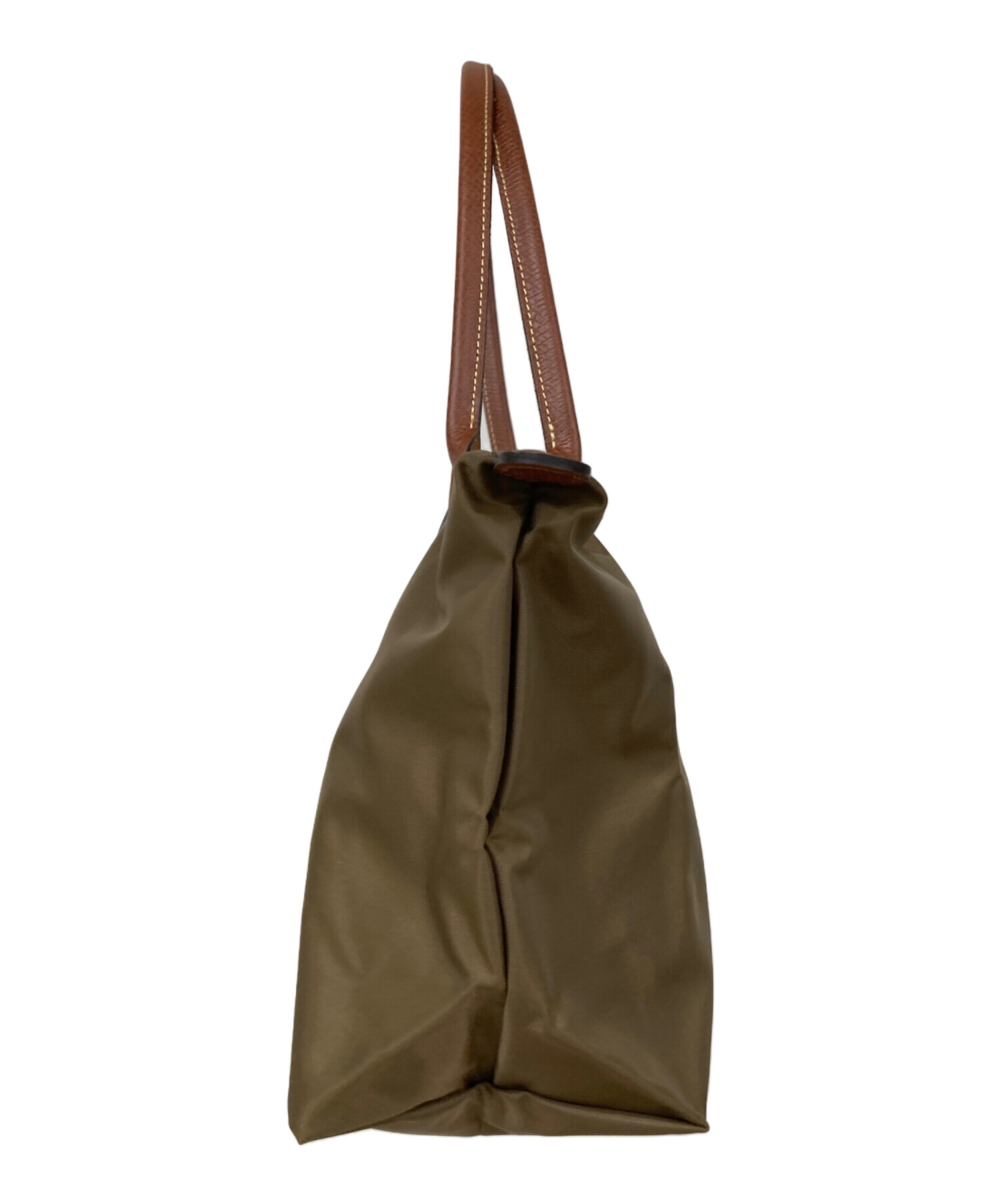 中古・古着通販】LONGCHAMP (ロンシャン) トートバッグ カーキ