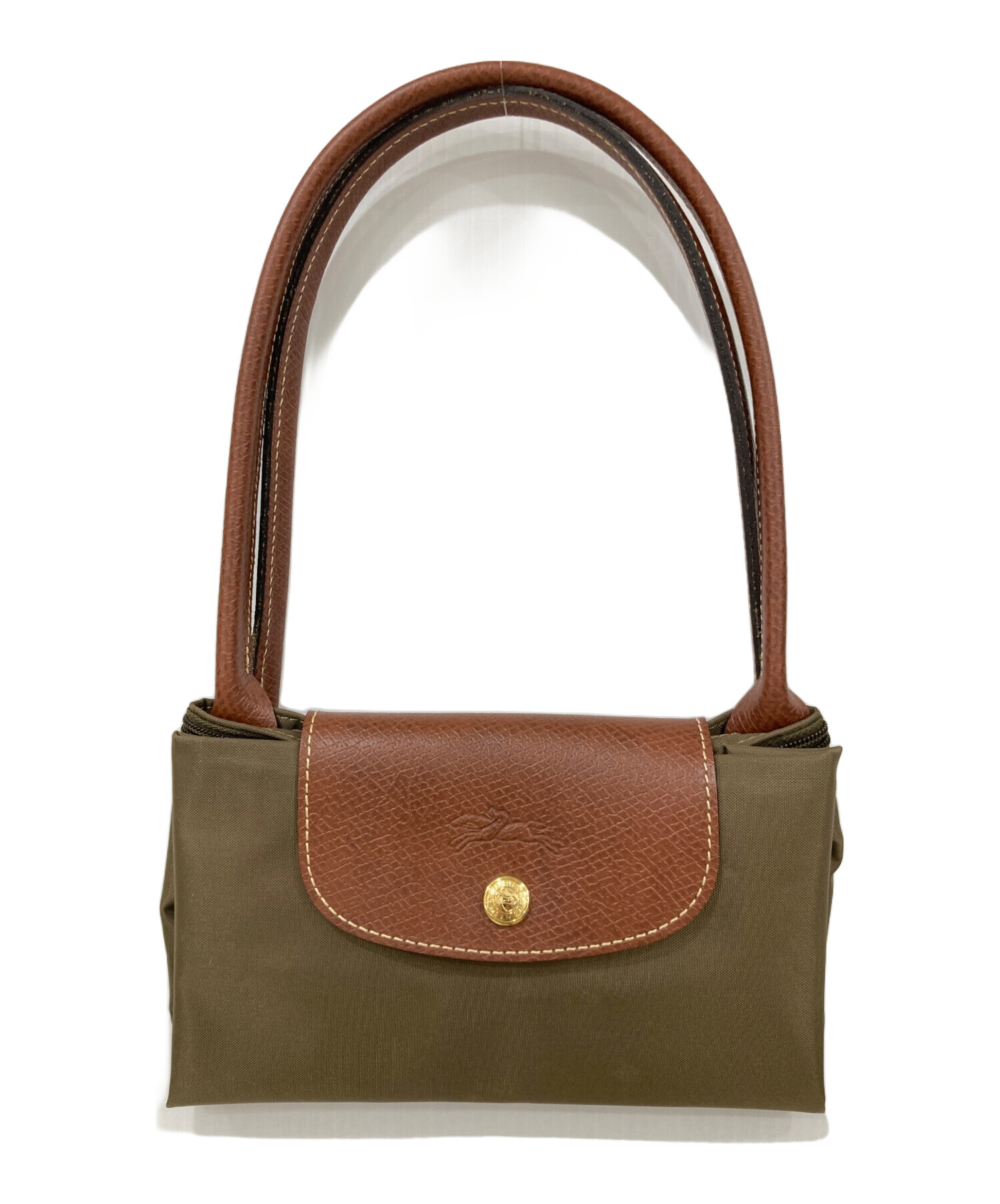 中古・古着通販】LONGCHAMP (ロンシャン) トートバッグ カーキ