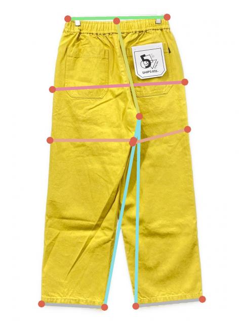 SAYSKY イエロー タンクトップ　パンツ　size S ネット売り シップス SHIPS ワイドパンツ 36 S 黄色 イエロー /YK