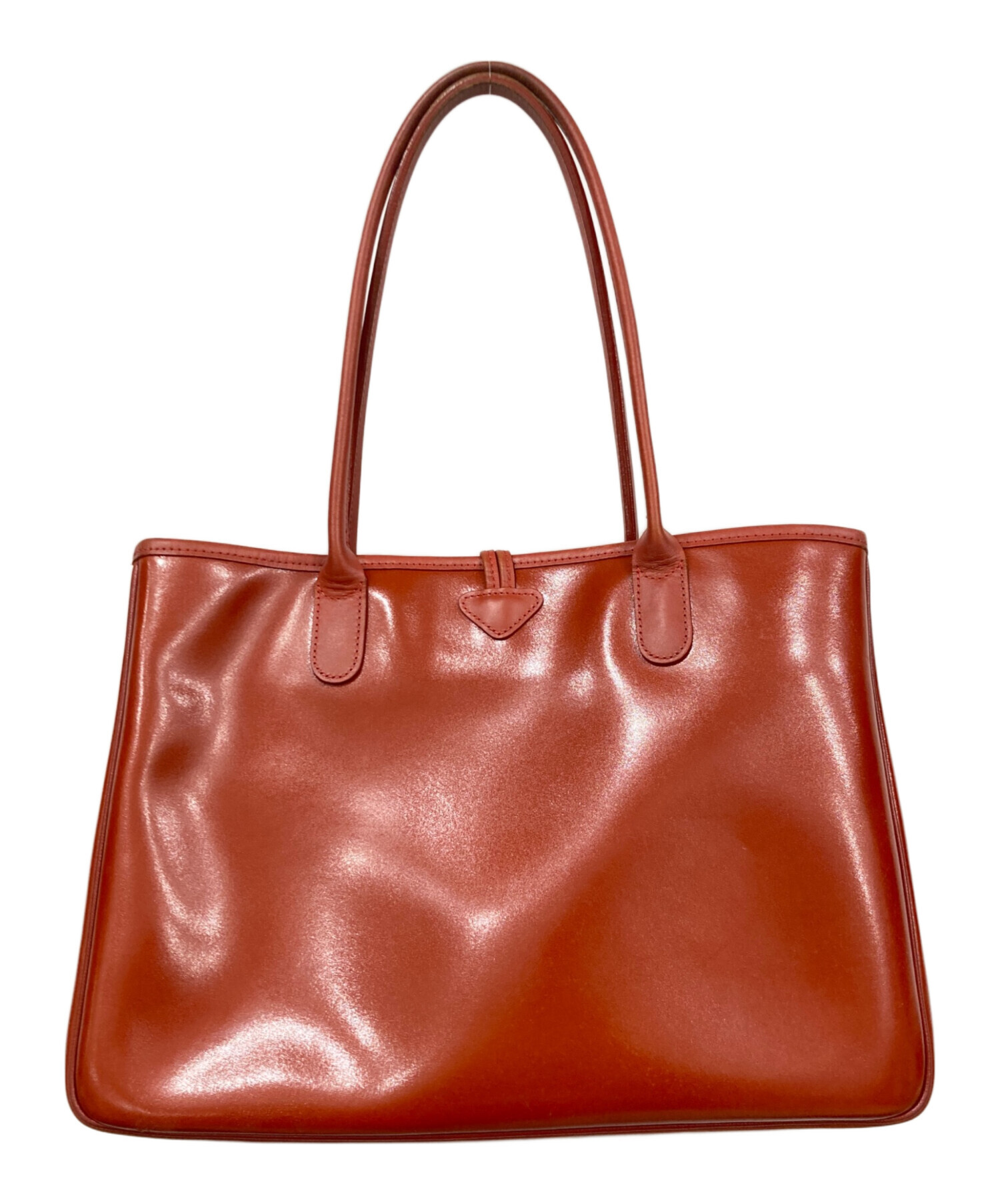 中古・古着通販】LONGCHAMP (ロンシャン) トートバッグ レッド 