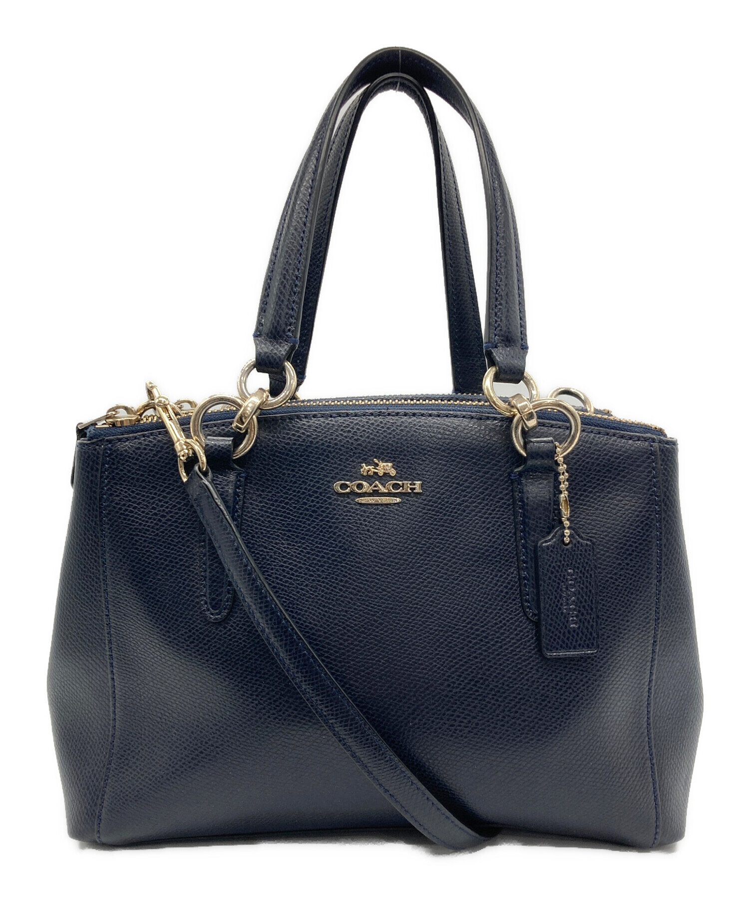 中古・古着通販】COACH (コーチ) 2WAYバッグ ネイビー｜ブランド・古着