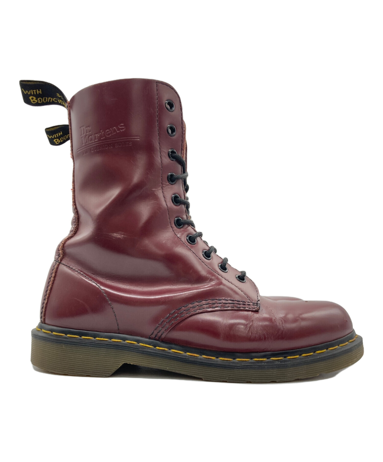 ドクターマーチン:10ホールブーツ、レッドsize uk8 中古・古着通販】Dr.Martens (ドクターマーチン) 10ホールブーツ