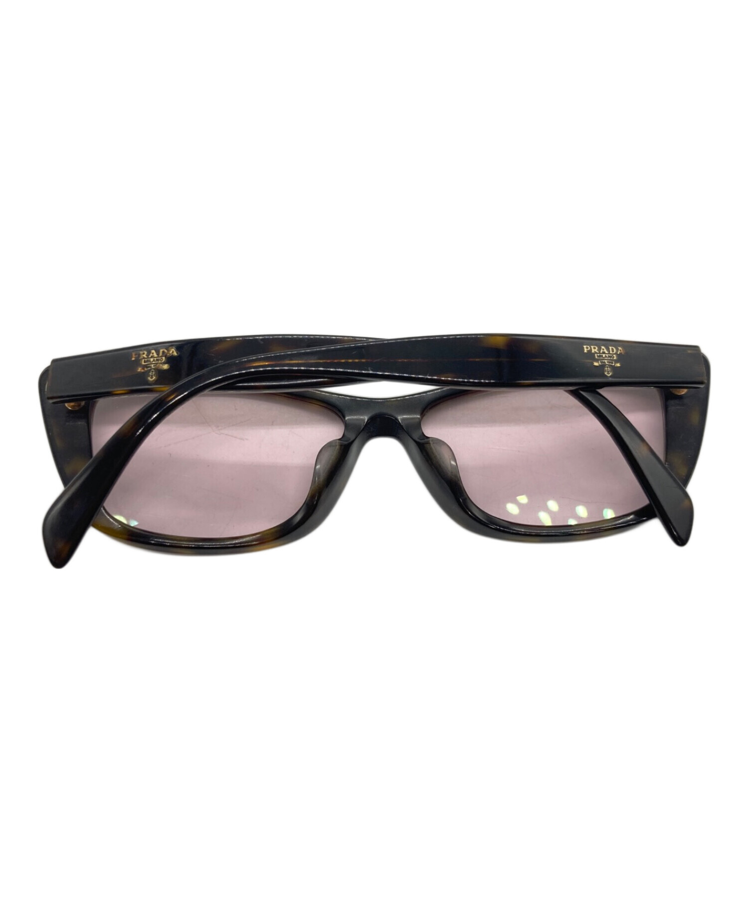 プラダ ロゴ サングラス レディース 【中古】 PRADA - プラダ ロゴ サングラス レディース 【中古】の通販 by