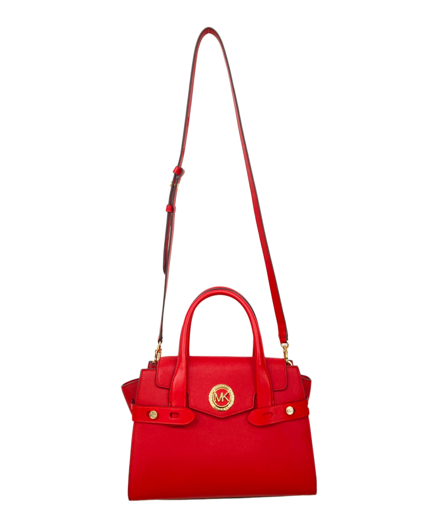 ぱーぷる☆マイケルコース 2way バッグ 赤 中古・古着通販】MICHAEL KORS (マイケル・コース) 2WAYバッグ