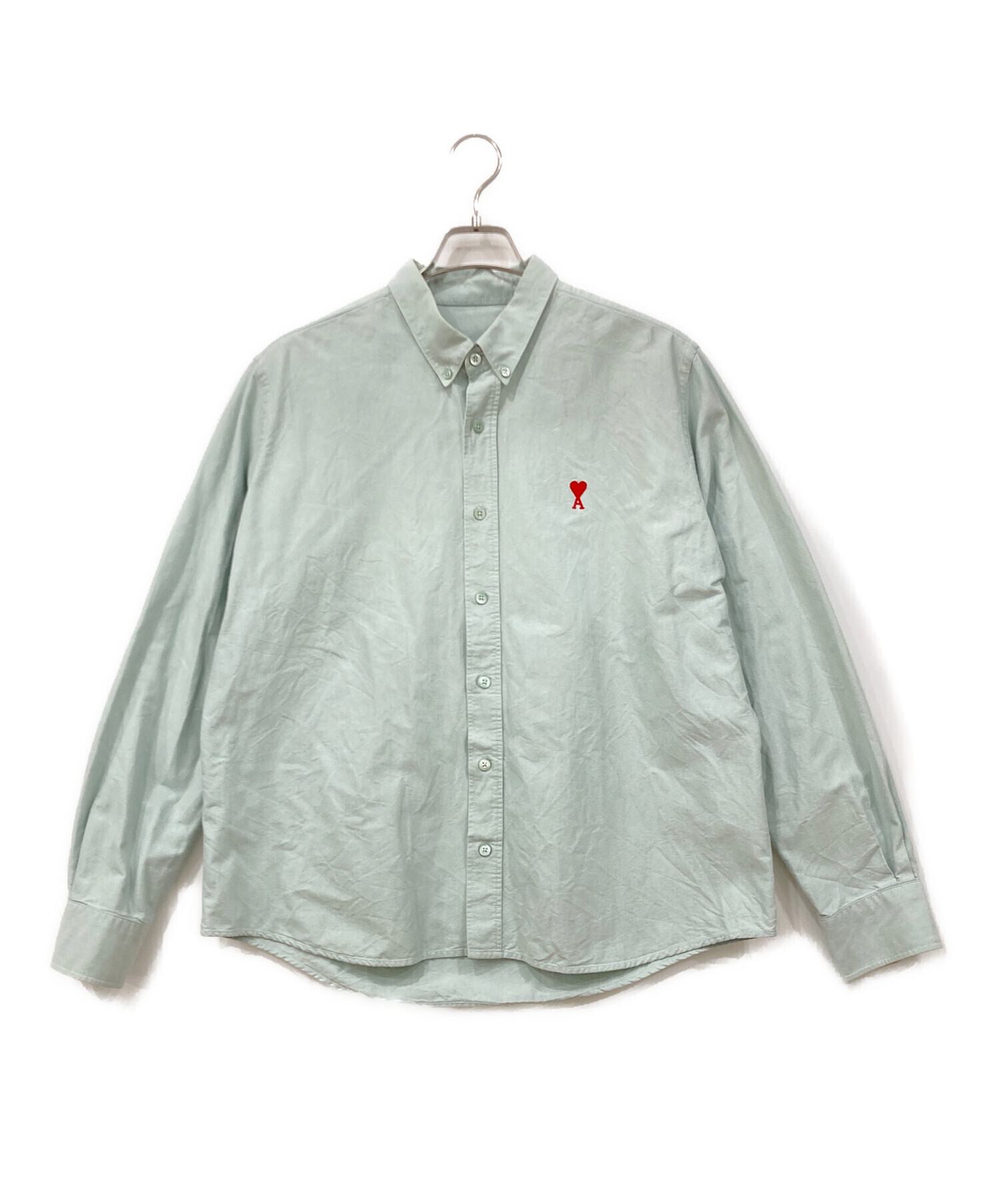 中古・古着通販】AMI PARIS (アミ パリス) 長袖シャツ ライトグリーン