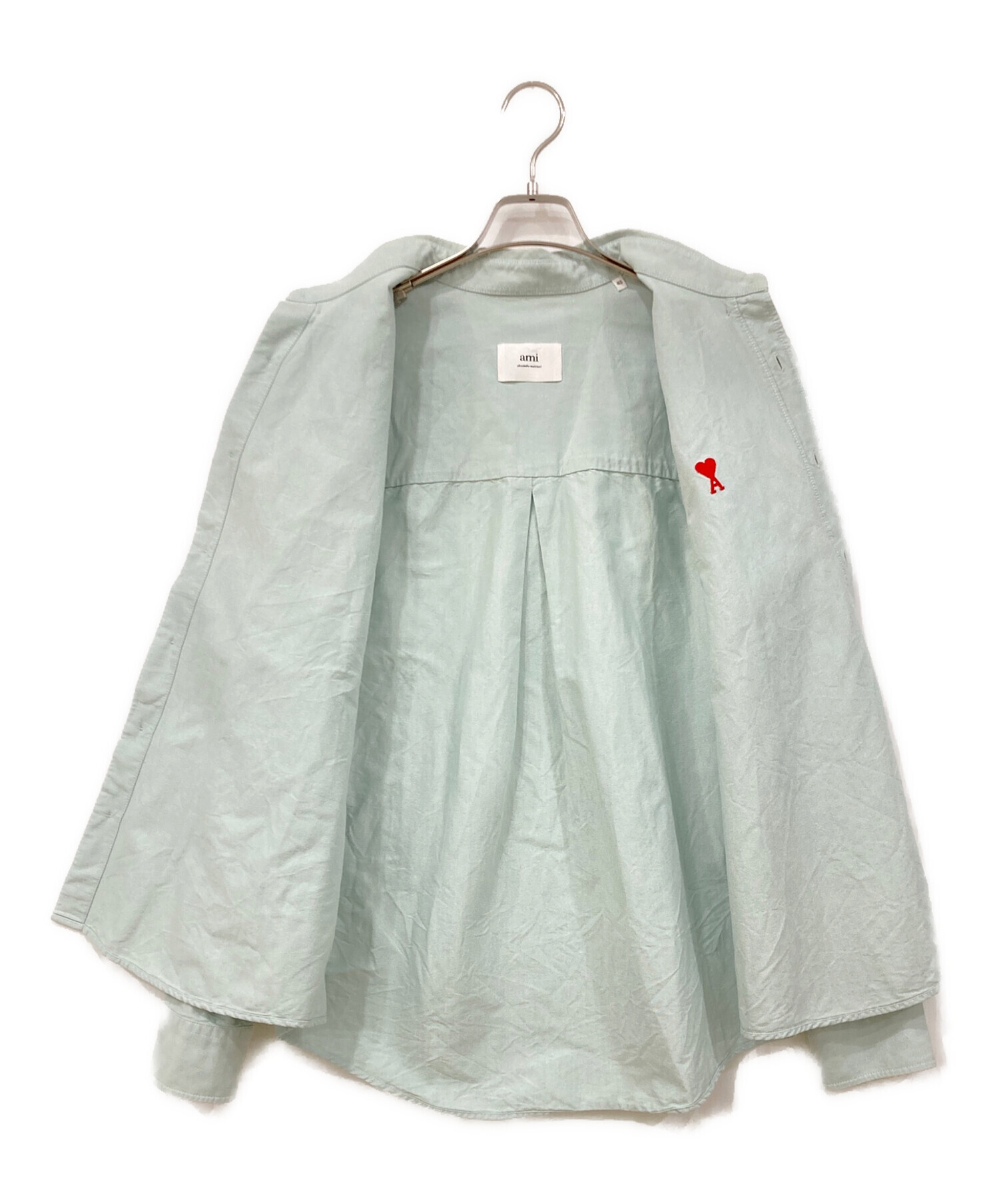 中古・古着通販】AMI PARIS (アミ パリス) 長袖シャツ ライトグリーン