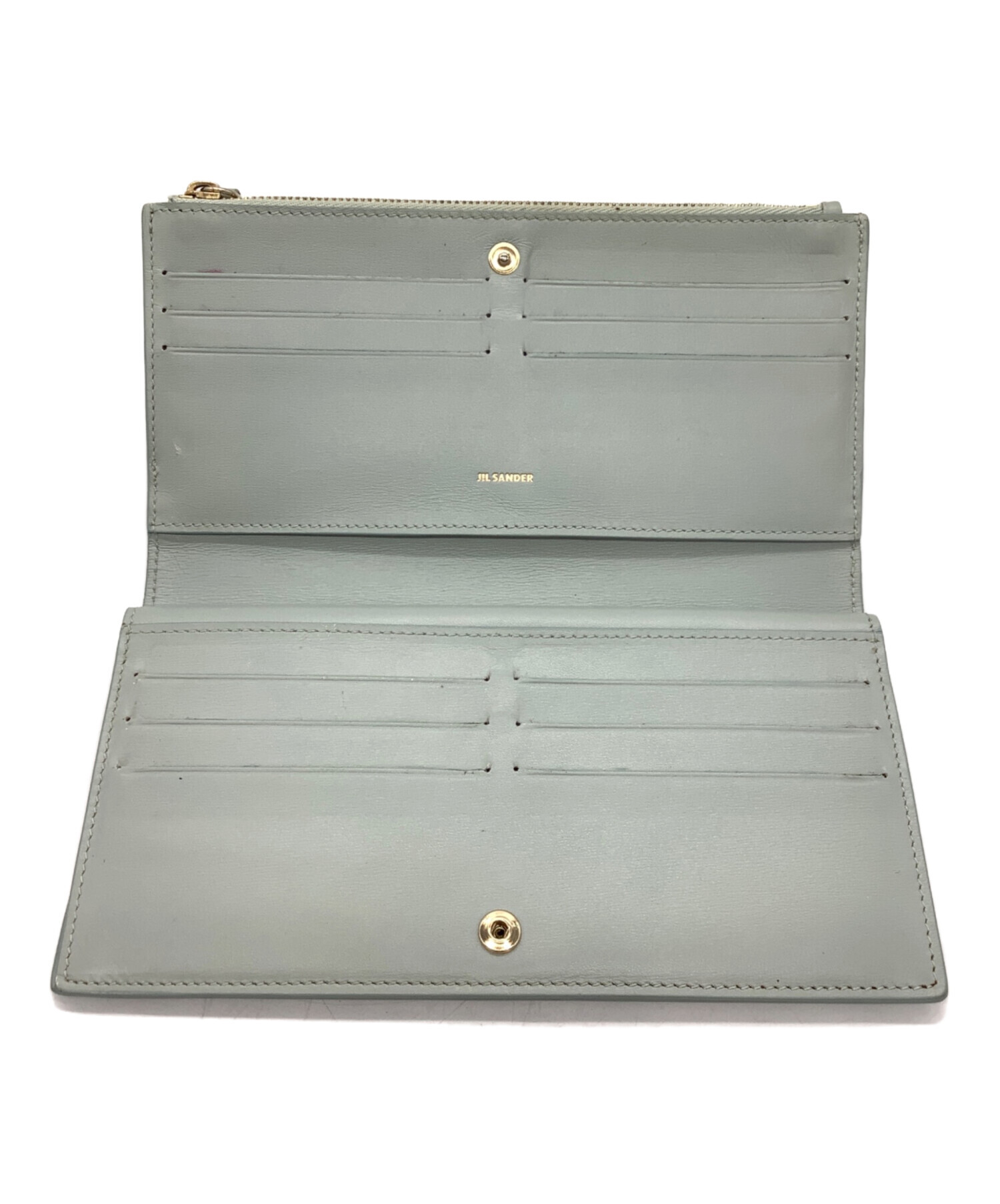 中古・古着通販】JIL SANDER (ジルサンダー) 長財布 ライトグリーン