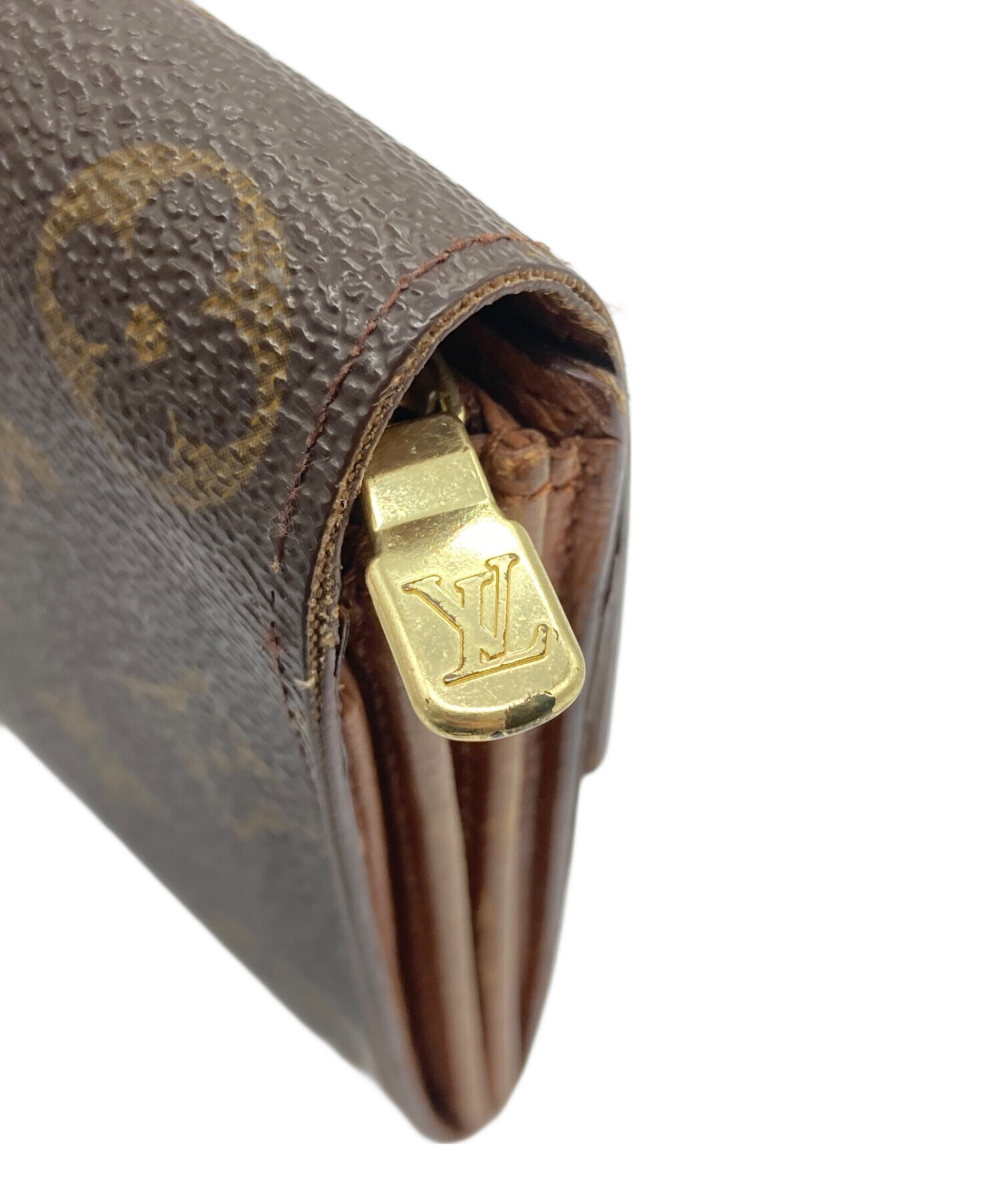 LOUIS VUITTON (ルイ ヴィトン) ポルトモネ クレディ ブラウン 