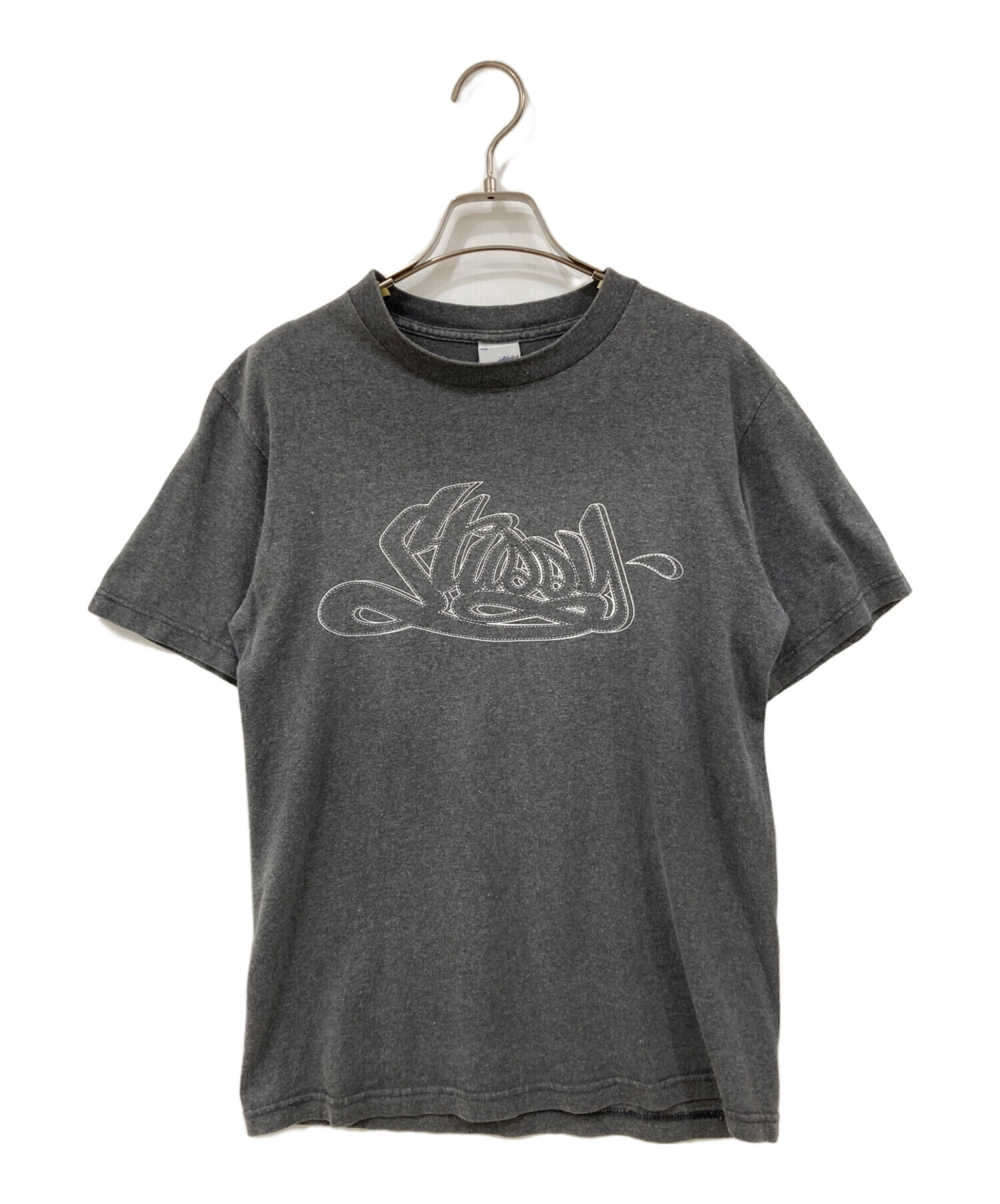 中古・古着通販】stussy (ステューシー) 半袖カットソー グレー サイズ