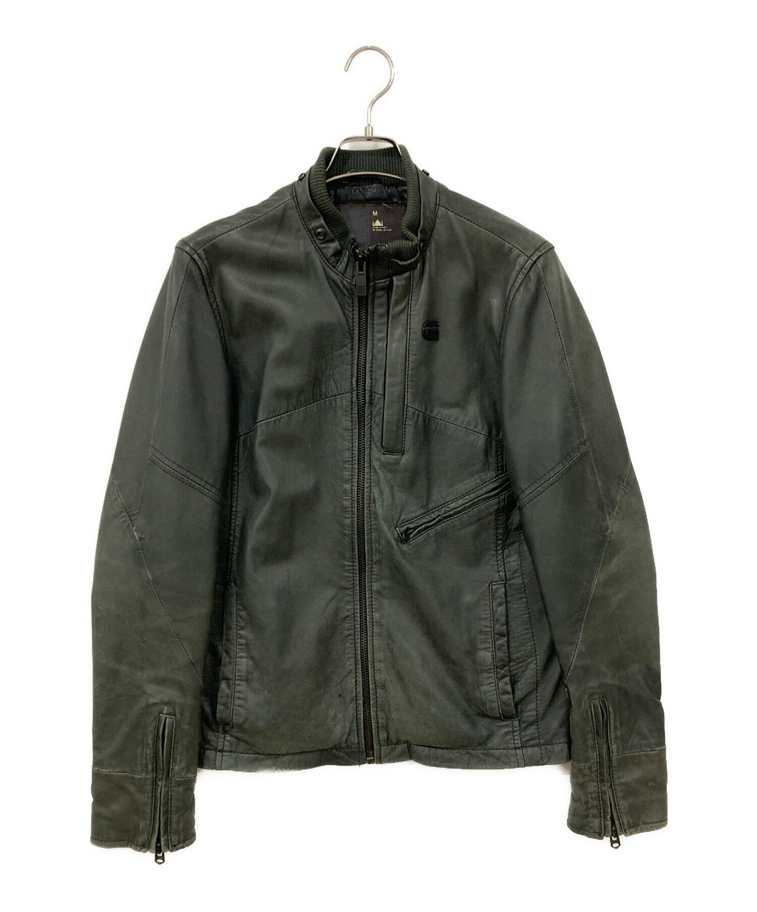 中古・古着通販】G-STAR RAW (ジースターロゥ) レザージャケット 中古・古着通販】G-STAR RAW (ジースターロゥ) レザージャケット