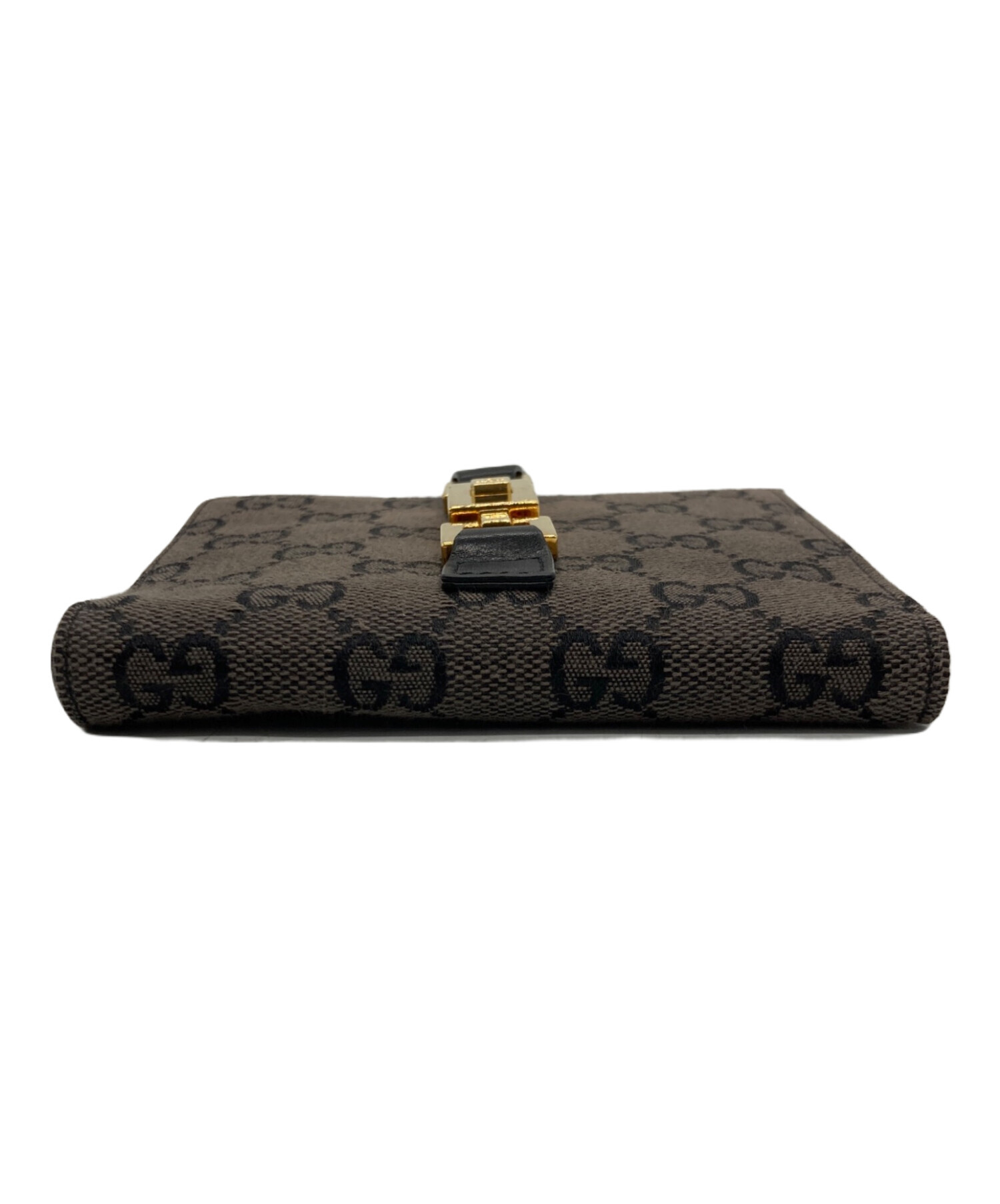 中古・古着通販】GUCCI (グッチ) 2つ折り財布 ブラック｜ブランド