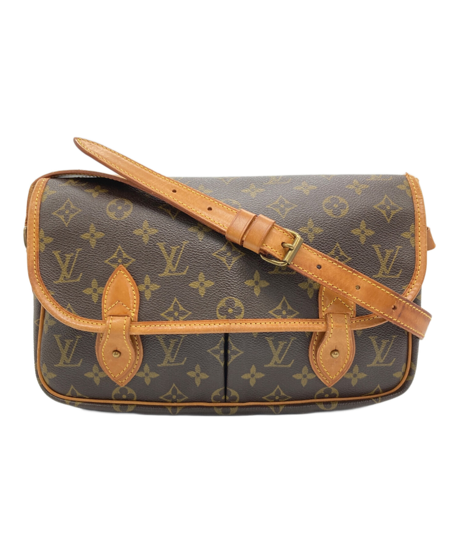 本物 ルイヴィトン LOUIS VUITTON LV ジベシエール MM ショルダーバッグ ポシェット ブラウン M42247 Gibeciere ビトン バッグ 中古 中古・古着通販】LOUIS VUITTON (ルイ ヴィトン) ショルダーバッグ