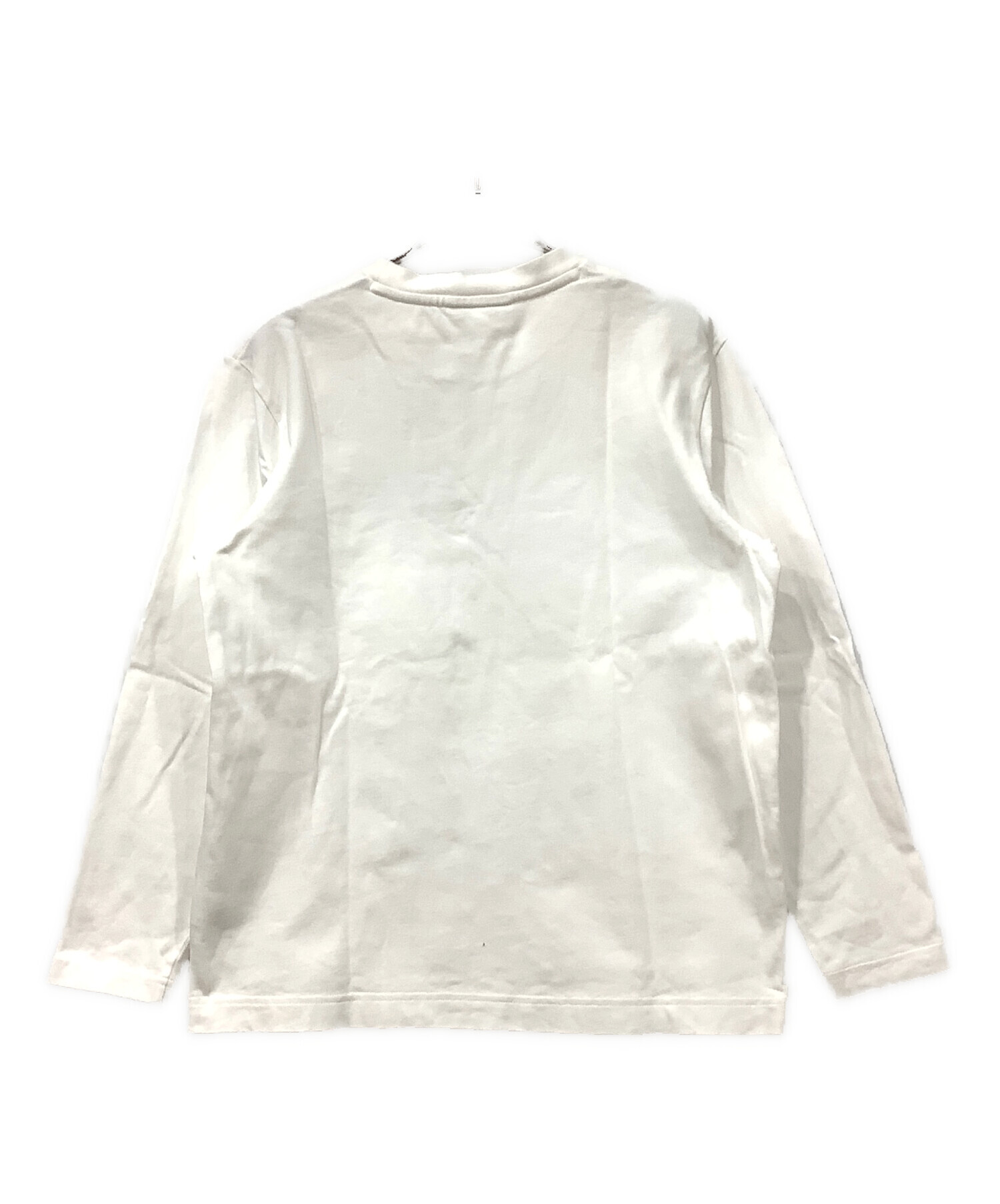中古・古着通販】LACOSTE (ラコステ) 長袖カットソー ホワイト サイズ 