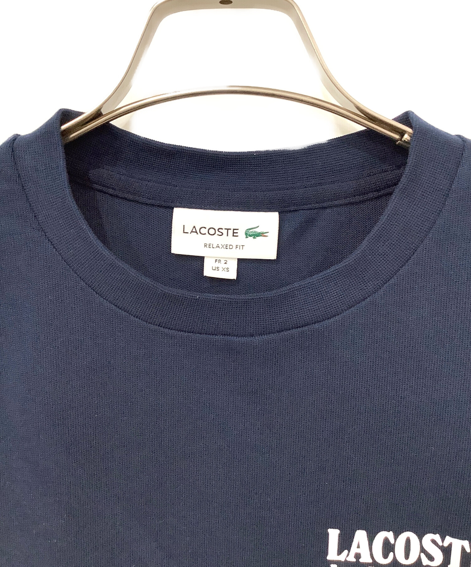 中古・古着通販】LACOSTE (ラコステ) 長袖カットソー ネイビー サイズ 