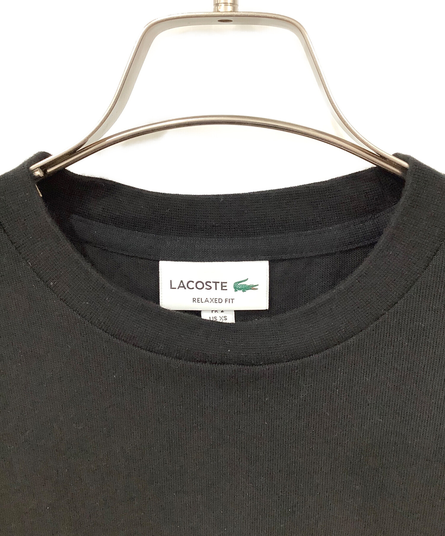 中古・古着通販】LACOSTE (ラコステ) 長袖カットソー ブラック サイズ