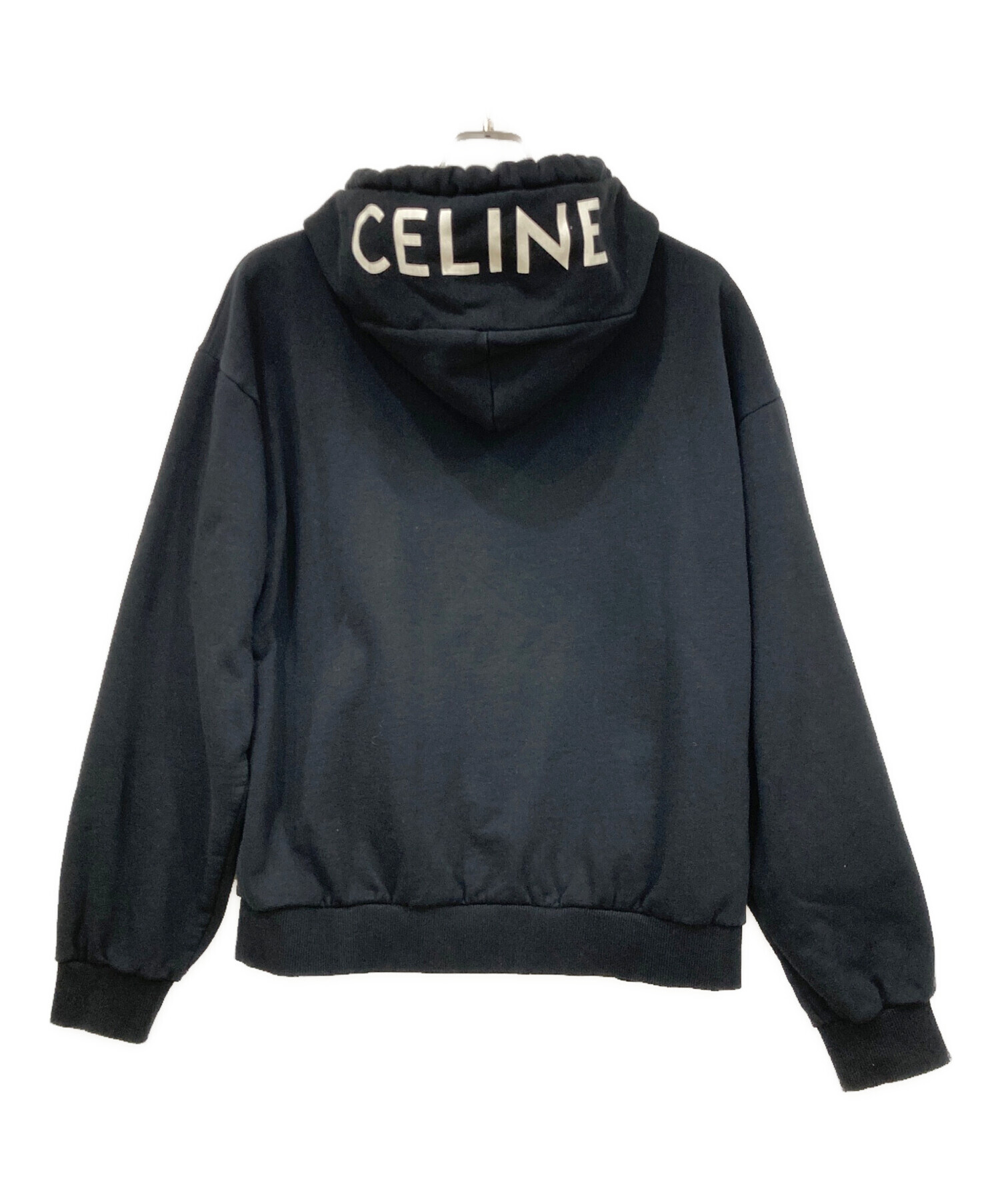 CELINE ブラック フルジップ パーカー 中古・古着通販】CELINE (セリーヌ) ジップパーカー ブラック サイズ