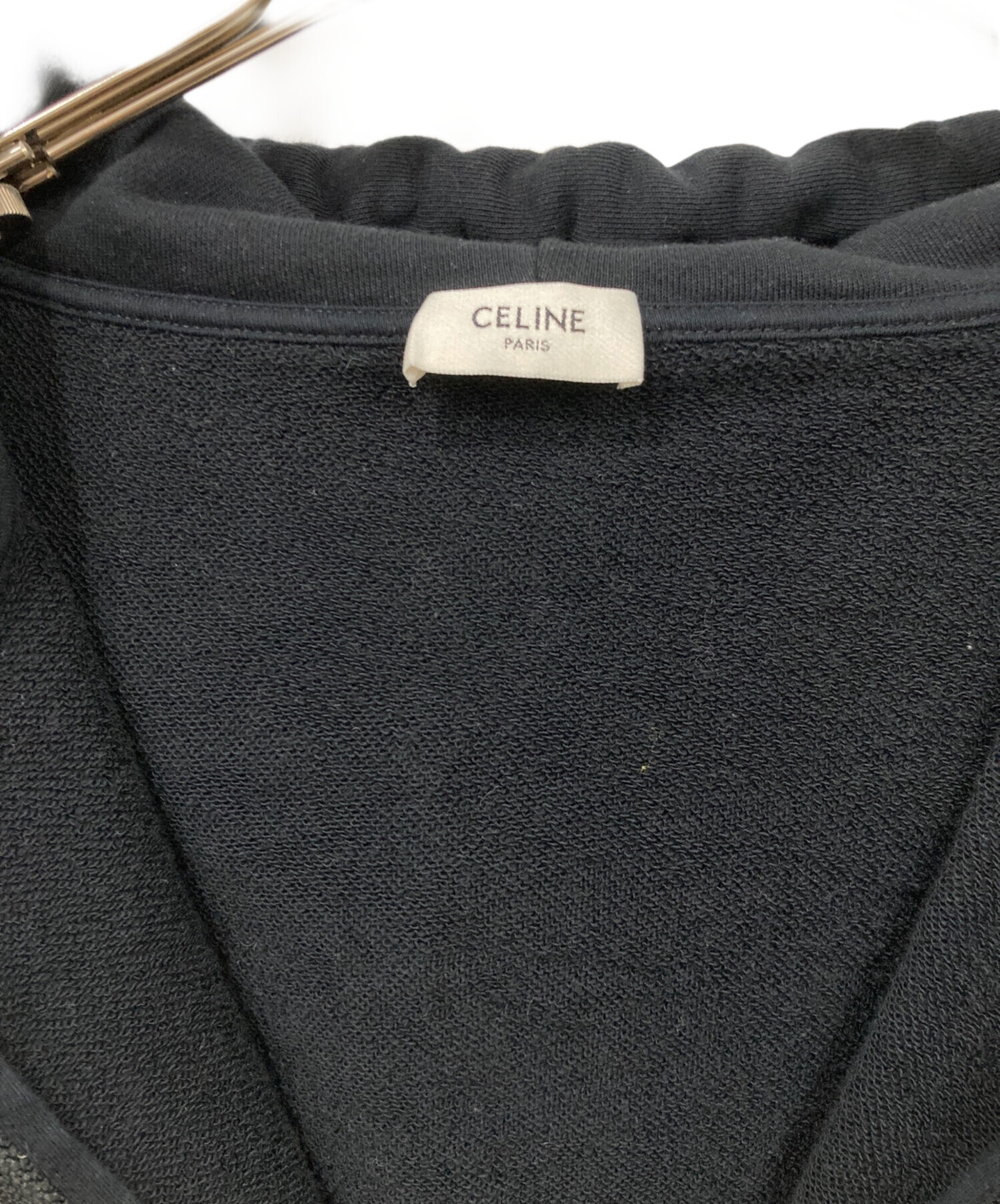 中古・古着通販】CELINE (セリーヌ) ジップパーカー ブラック サイズ